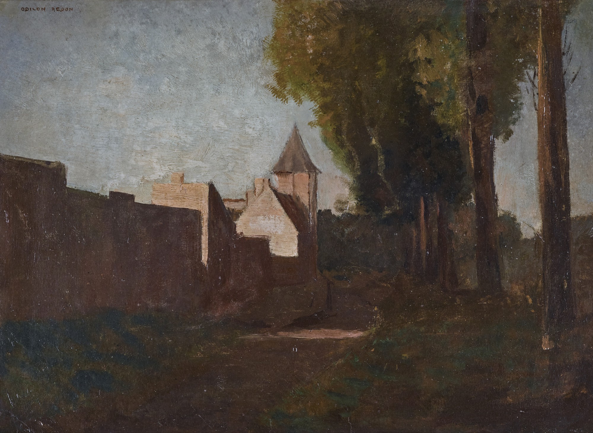 Odilon Redon — Village fortifié