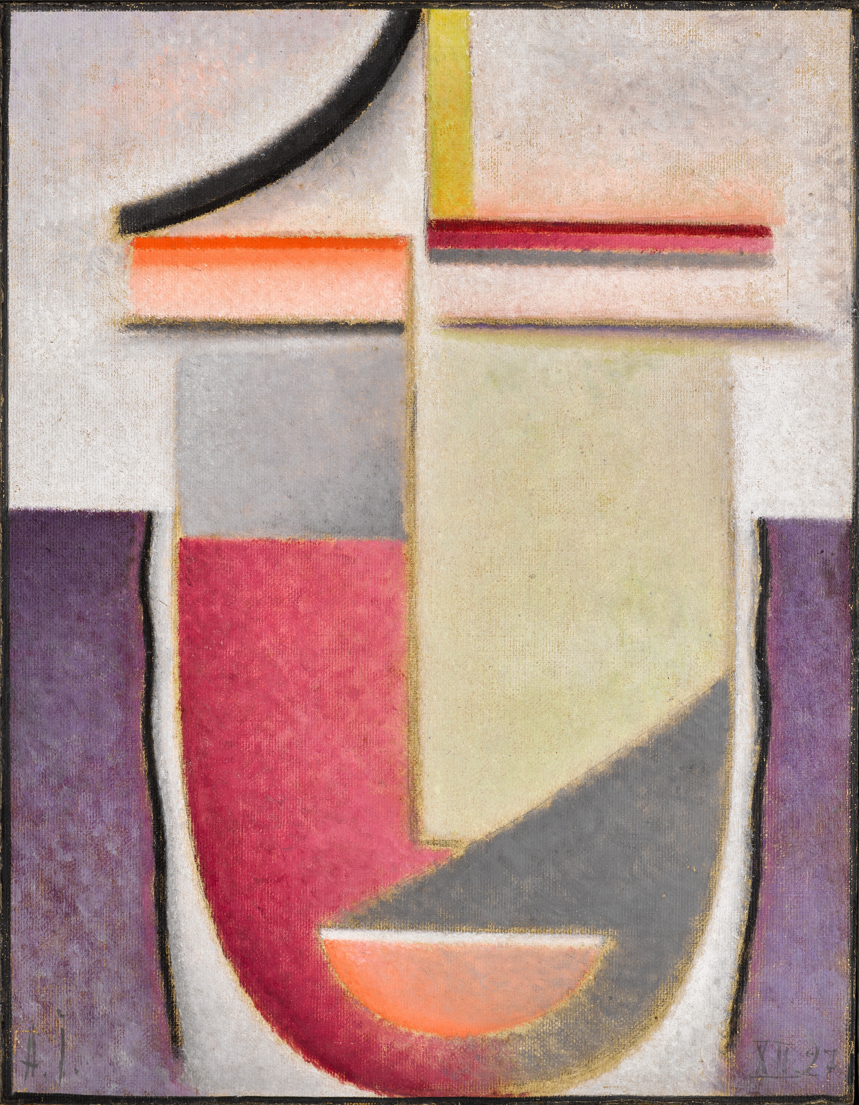 Abstrakter Kopf: Winter (Abstract head: Winter)