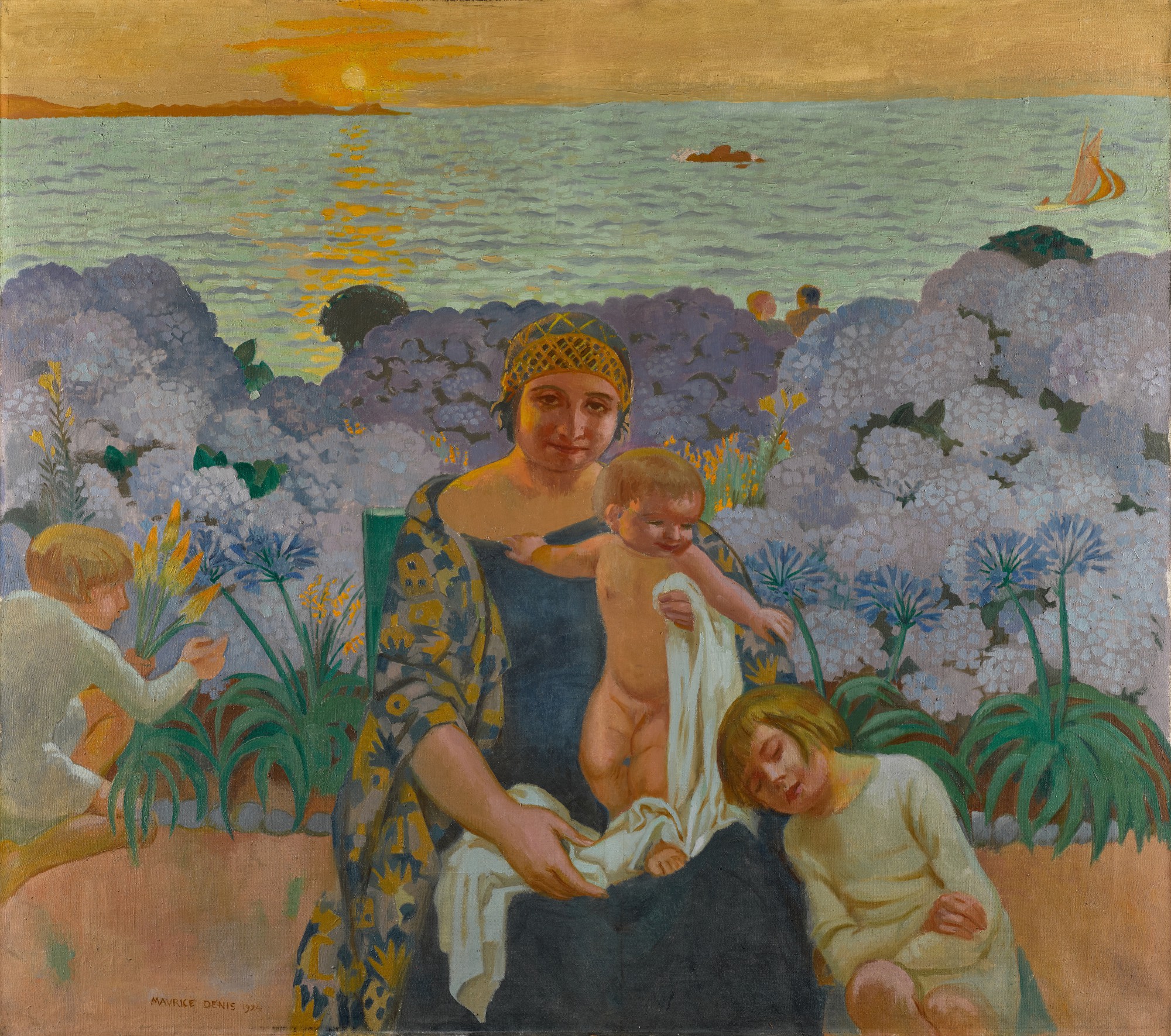 Madone aux hortensias