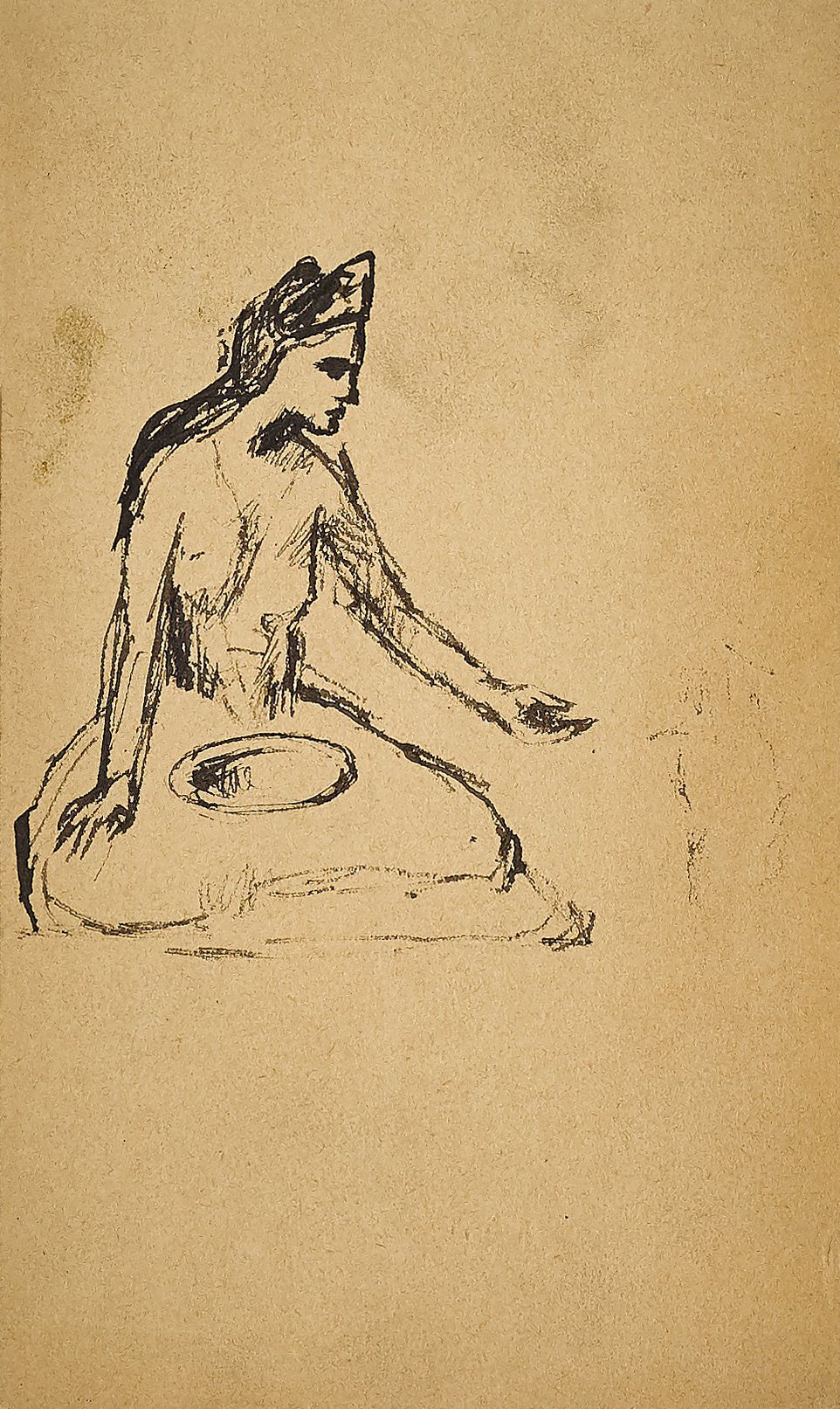Unknown — a. Saltimbanque au Diadème, assise b. Femme au miroir. Étude