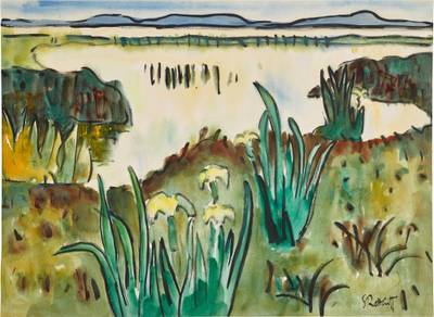 Landschaft am Lake Lebasee (Landscape at Lake Lebasee)