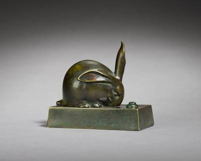 Rabbit with Ear Raised