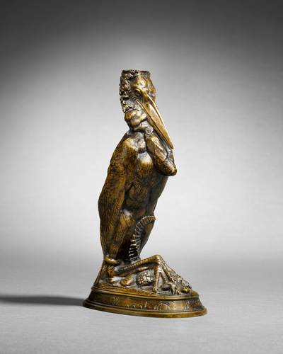 Marabou Stork Candlestick