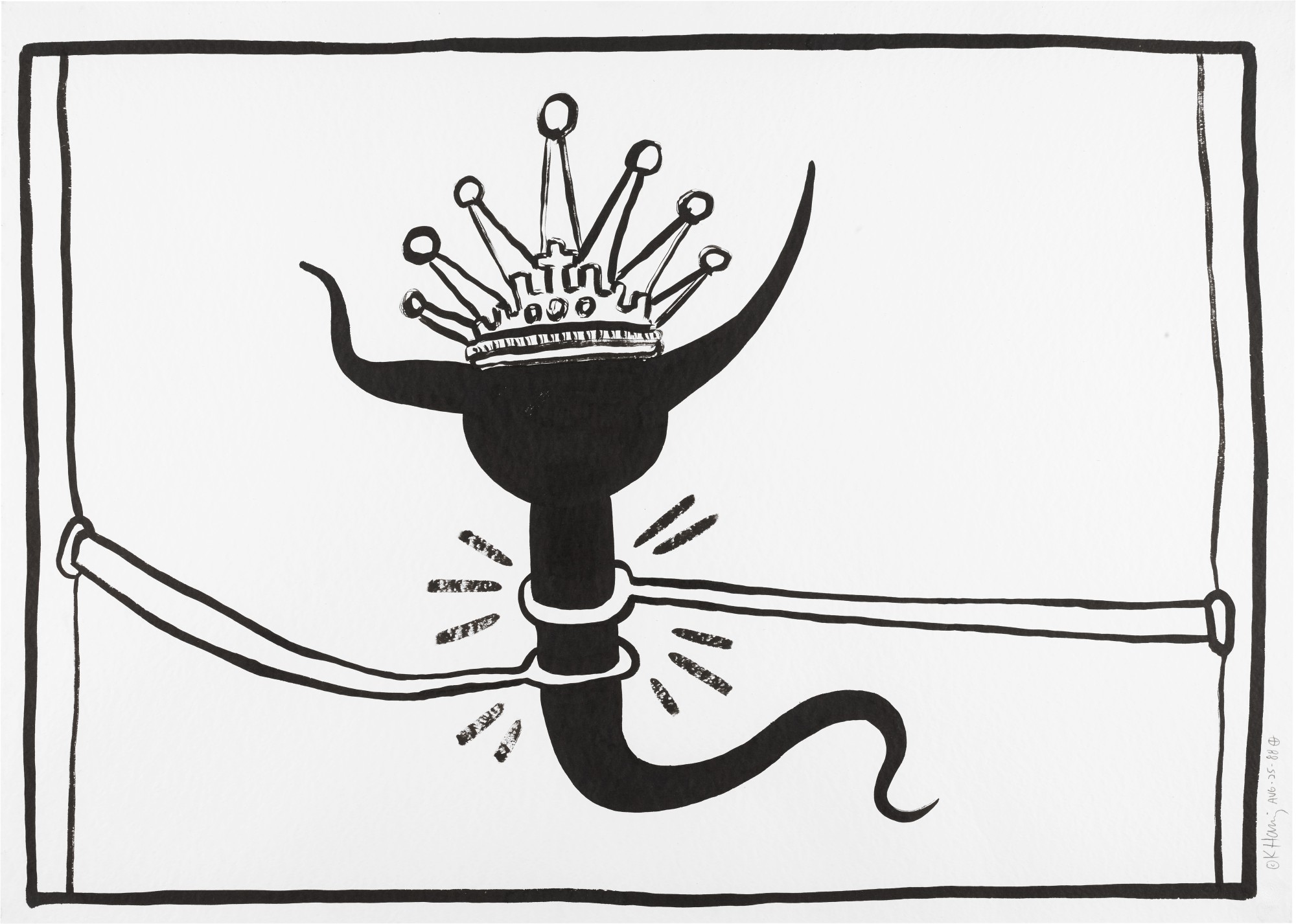 Keith Haring — King Sperm