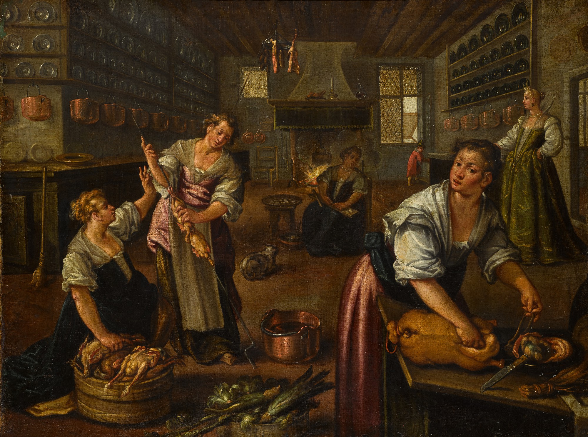 Pauwels Franck, called Paolo Fiammingo — A kitchen interior