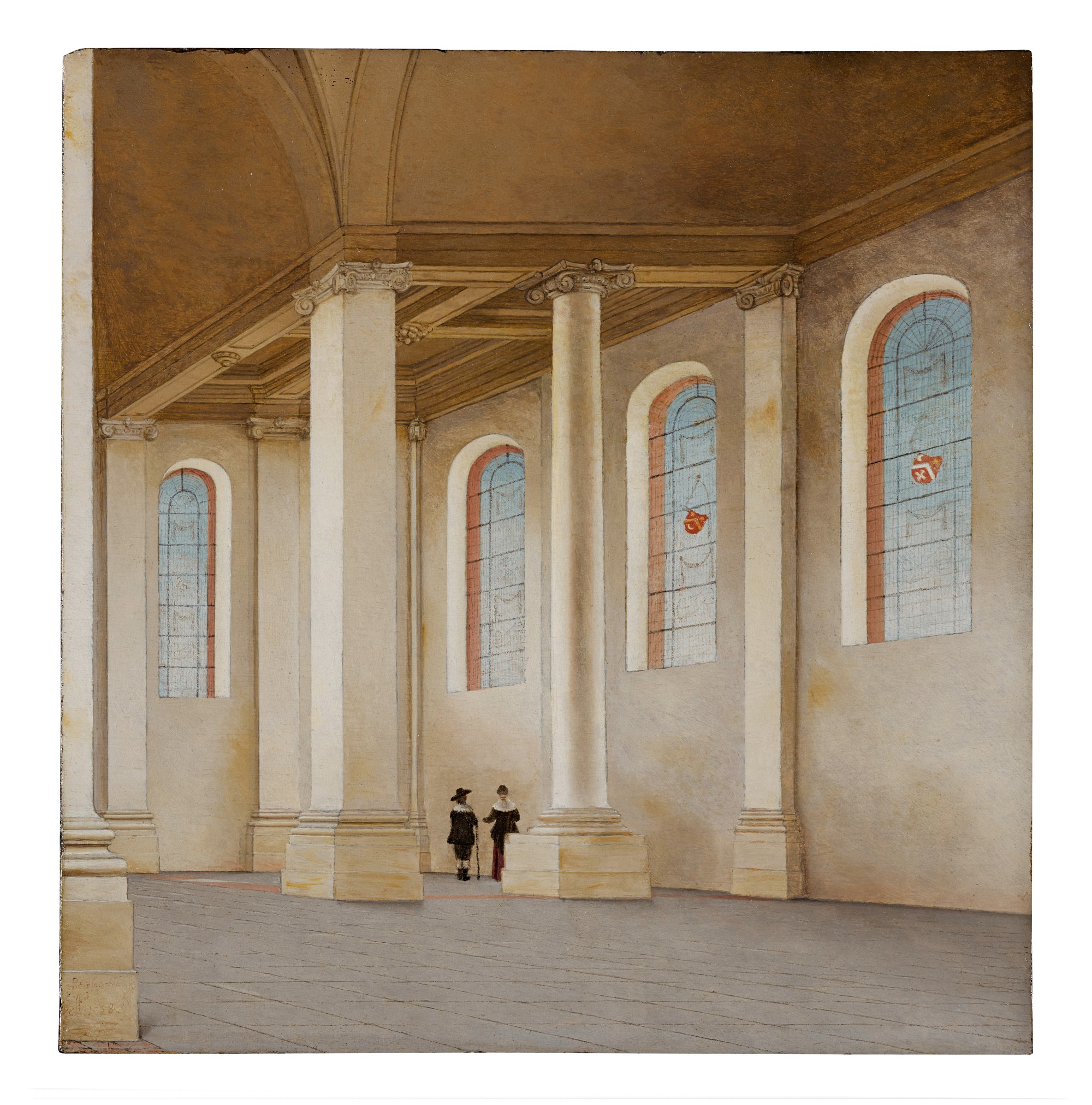 Unknown — The interior of the Nieuwe Kerk, Haarlem, looking north-west