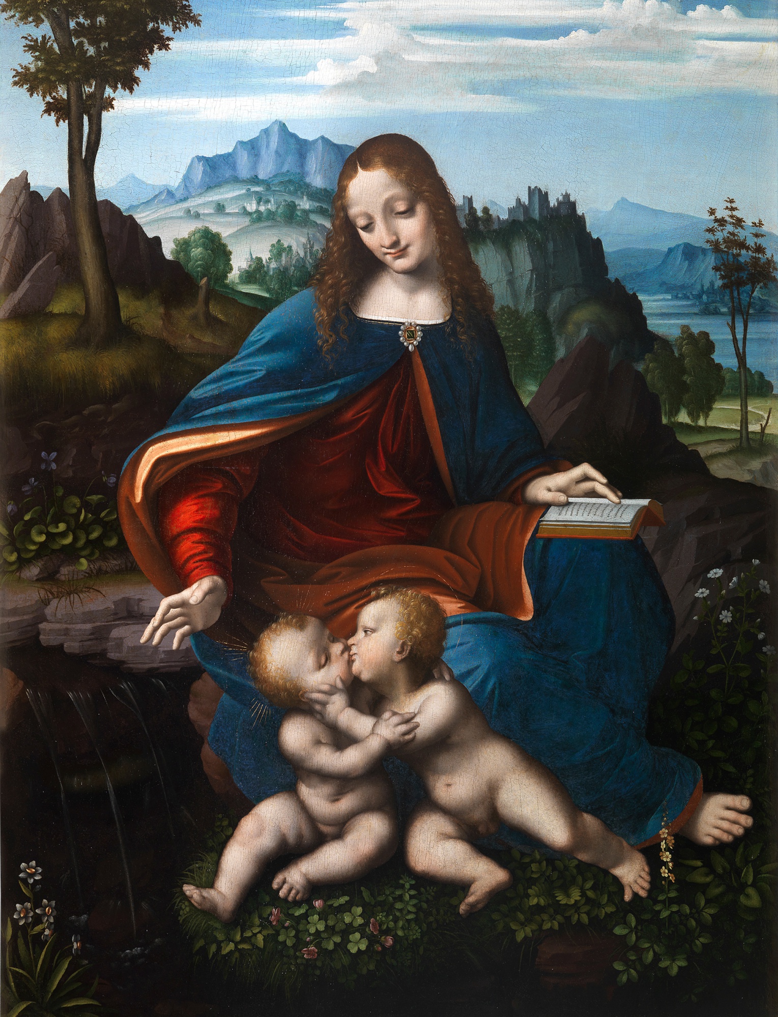 Marco d'Oggiono — The Virgin and Child with the Infant Saint John the Baptist, or the Thuélin Madonna