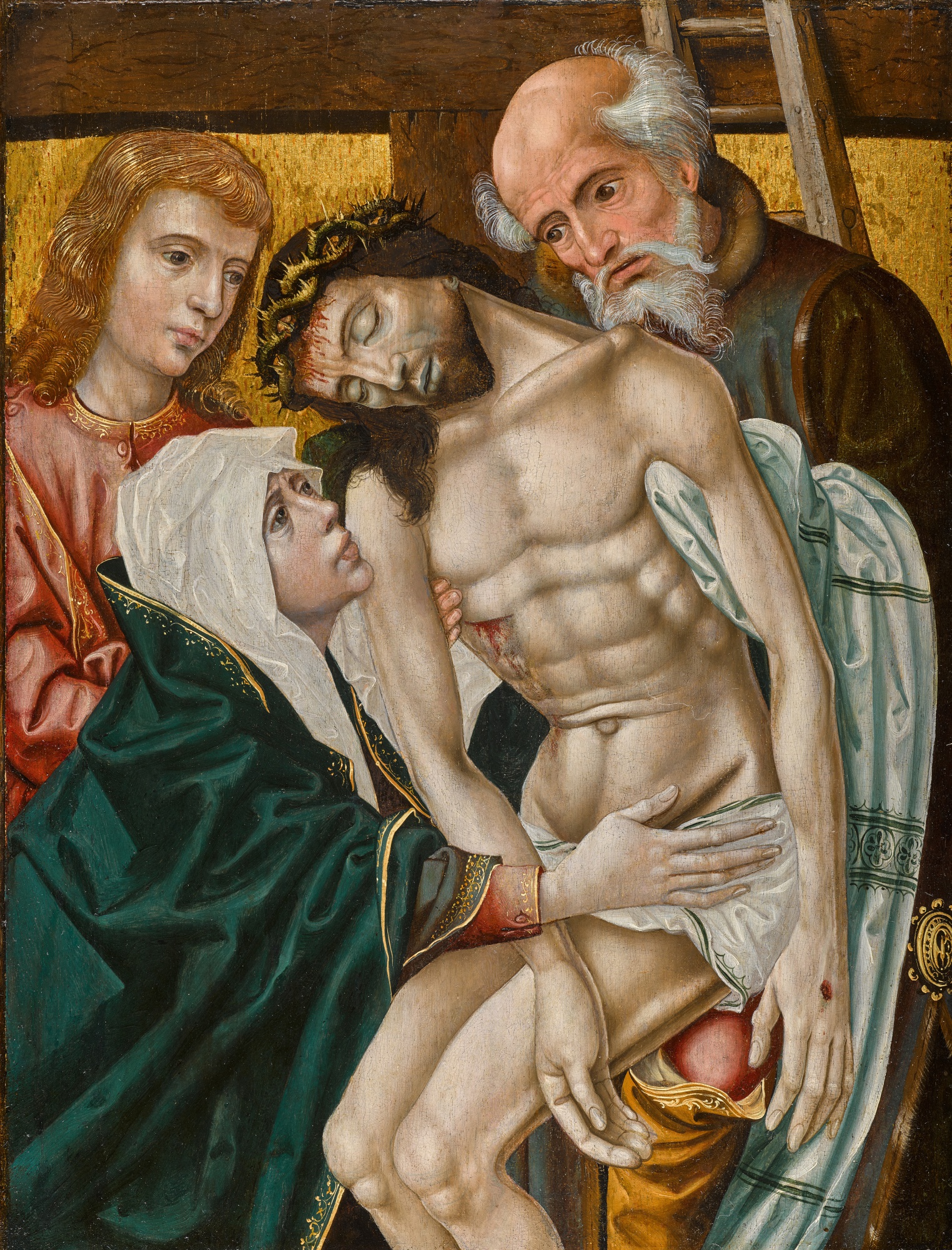 Unknown — The Descent from the Cross with the Virgin and Saints John the Evangelist and Joseph of Arimathea