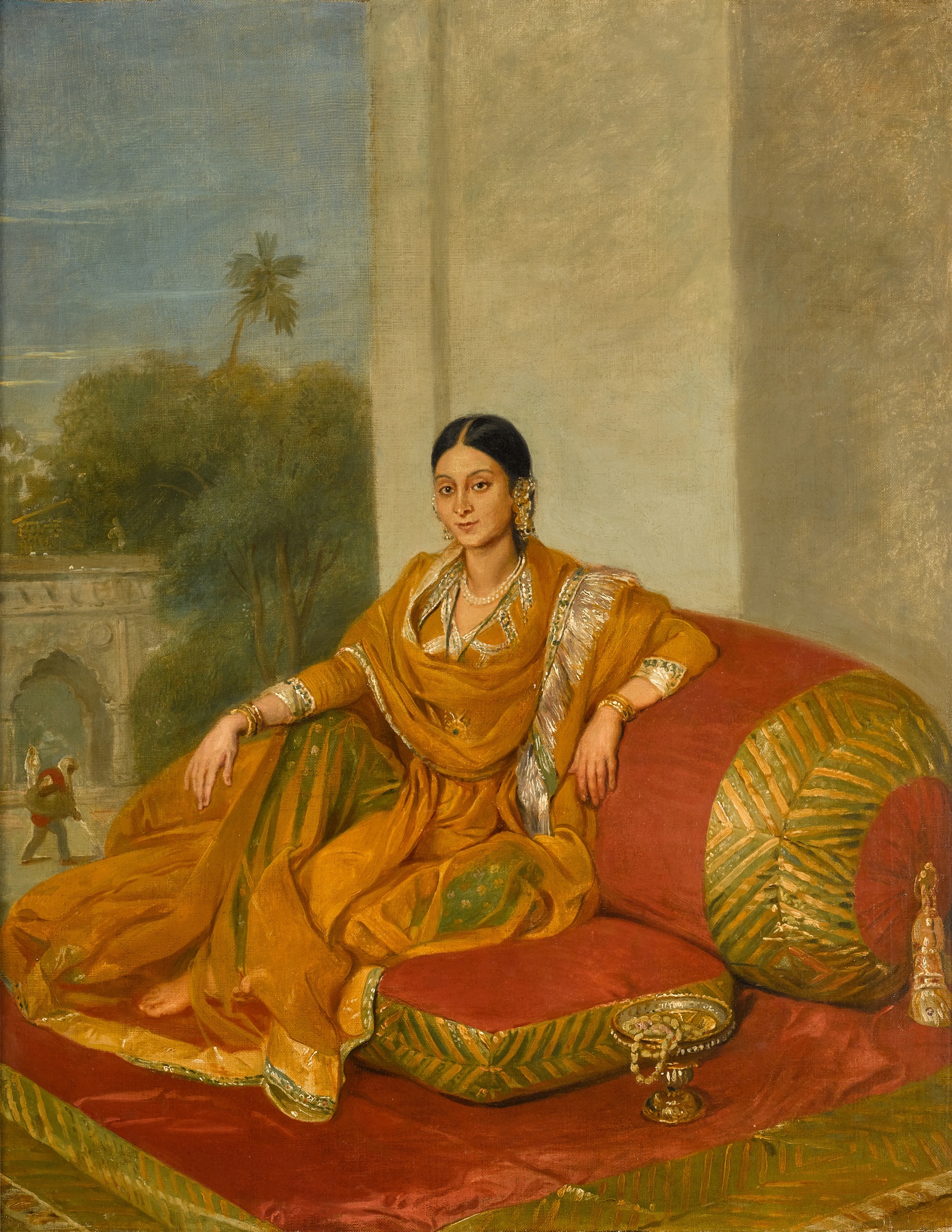 Arthur William Devis — Portrait of an Indian Lady, traditionally called the Bibi of John Wombwell (d. 1795)