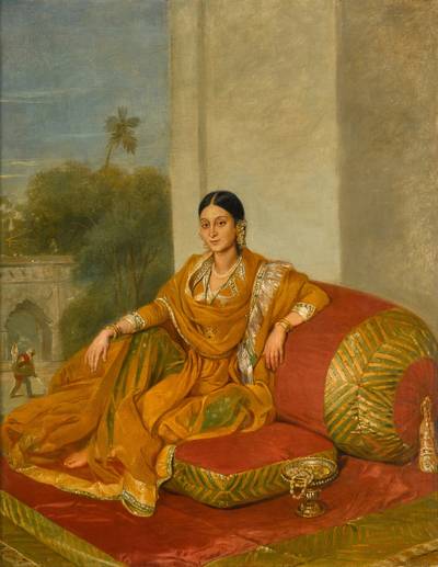 Portrait of an Indian Lady, traditionally called the Bibi of John Wombwell (d. 1795)