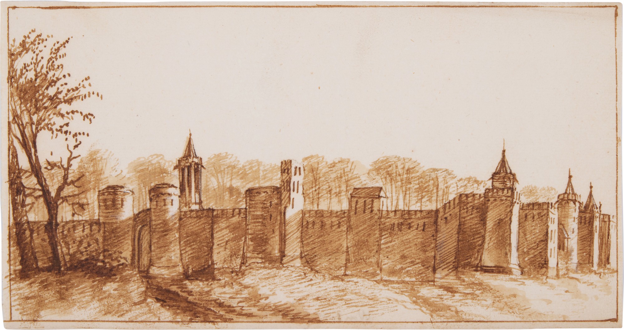 Abraham Rutgers — The Upper Ward of Windsor Castle, from the South