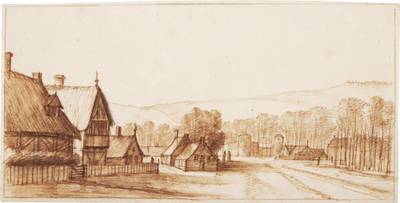 View of Tonbridge, looking towards the Castle