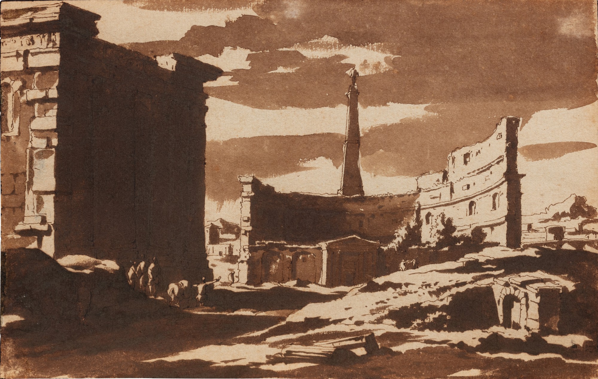 Jacob van der Ulft — A Capriccio of Roman Ruins