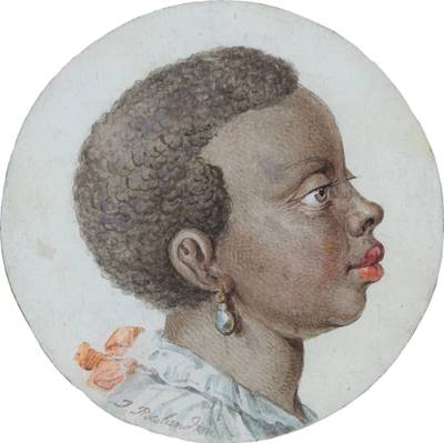 Head of a woman with a pearl earring