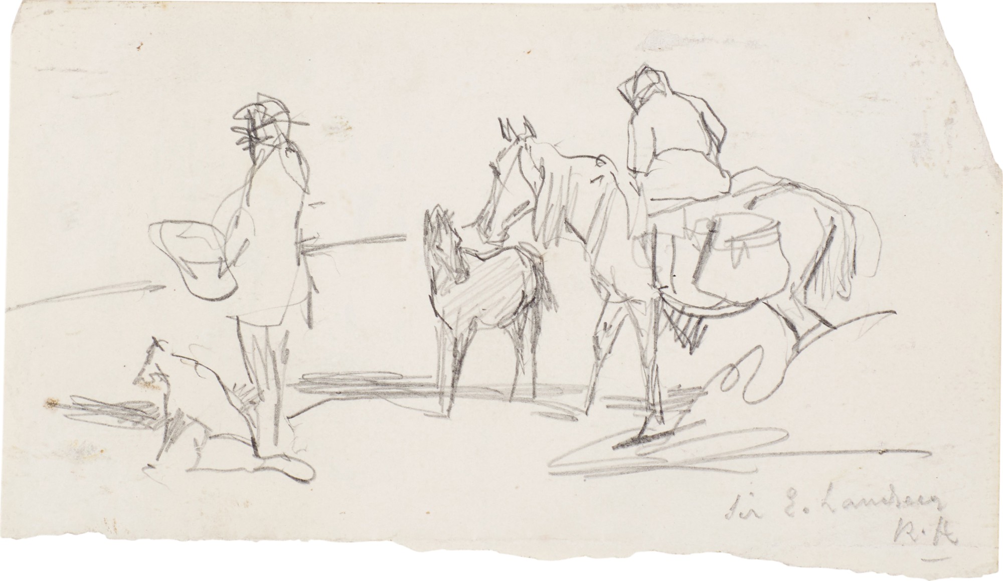 A collection of three drawings