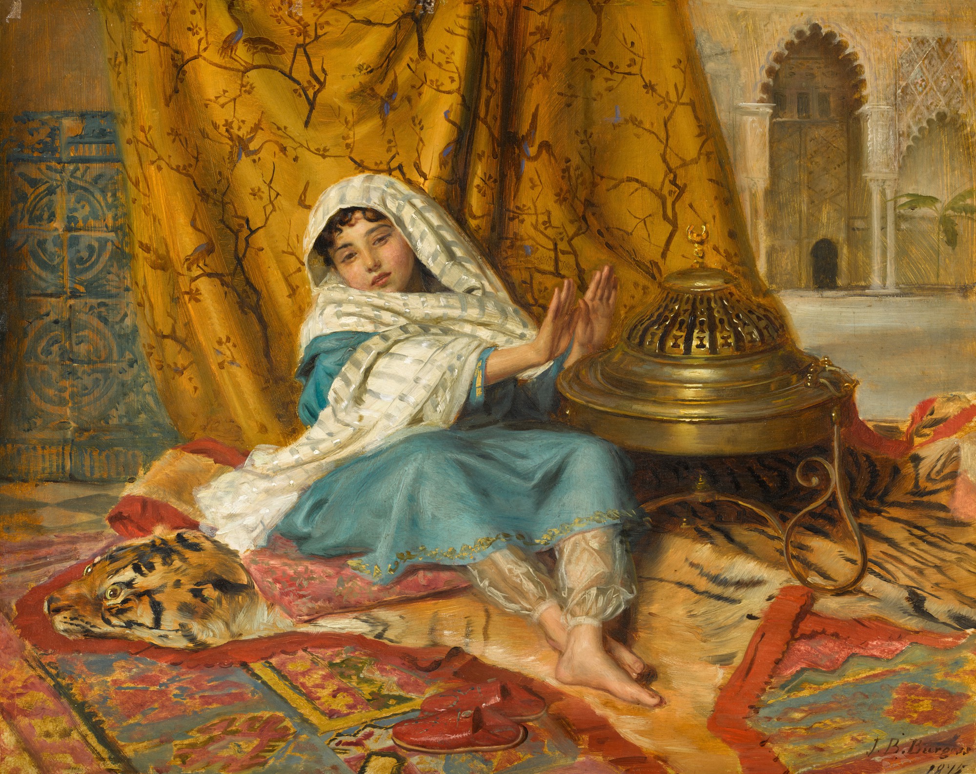 In the Alhambra, Warming her Hands