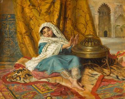 In the Alhambra, Warming her Hands