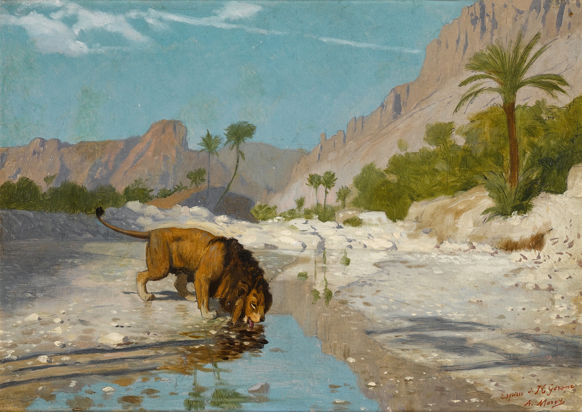 Jean-Léon Gérôme — Lion in the Desert