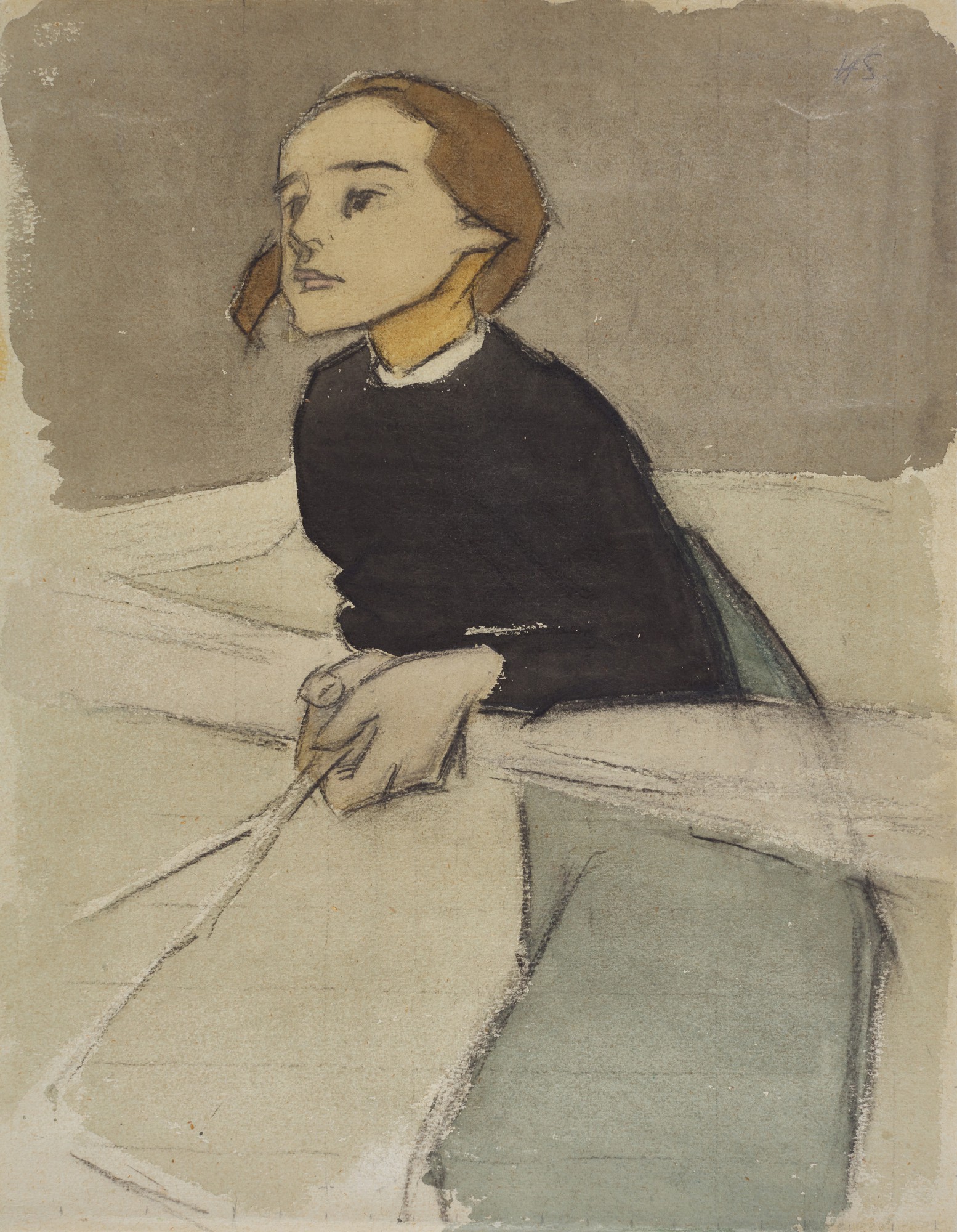 Helene Schjerfbeck — Girl at the Gate