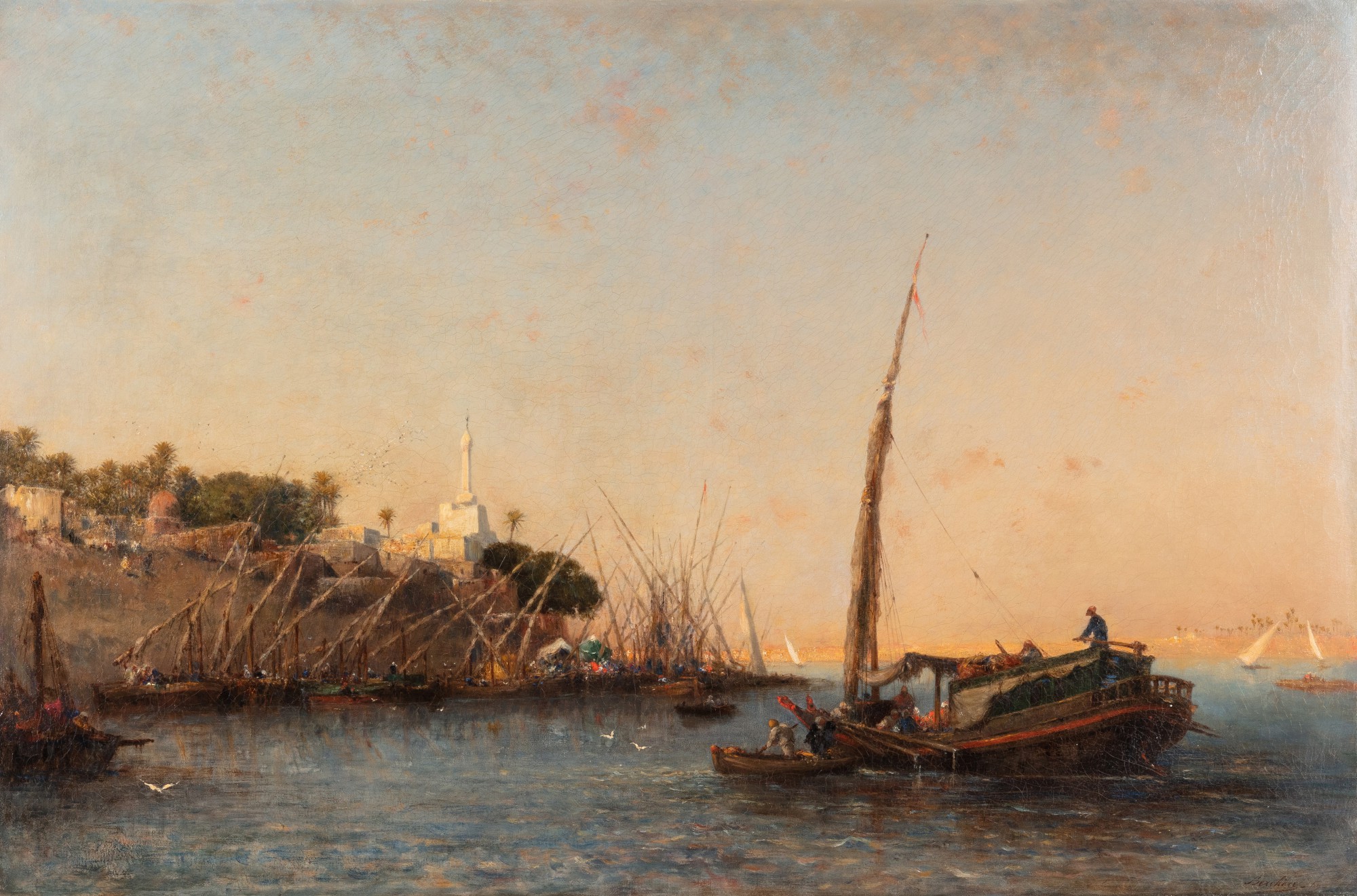 Narcisse Berchère — On the Nile