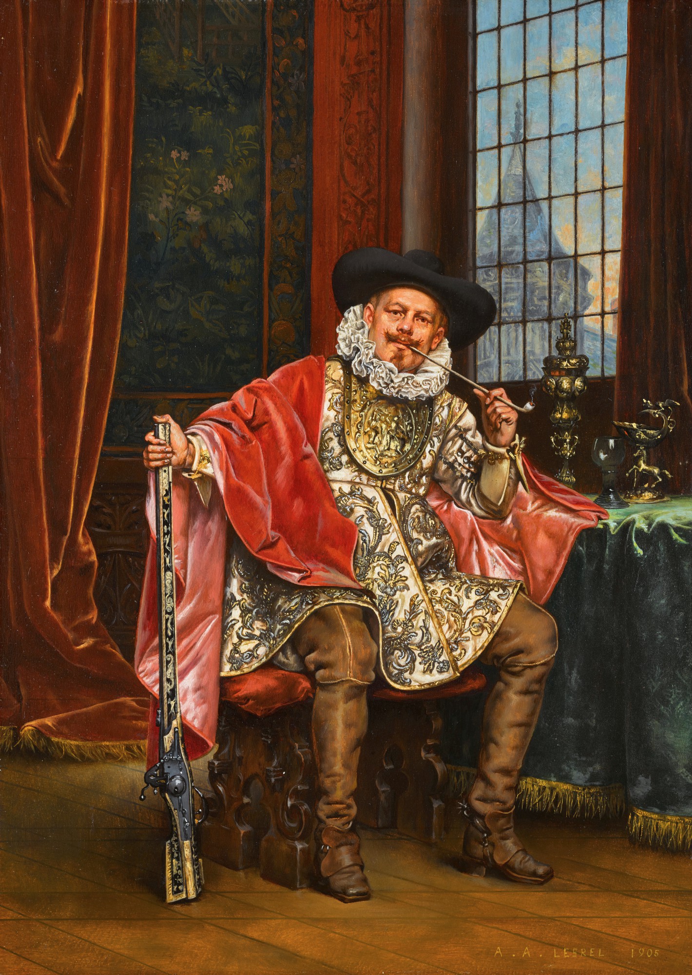 Adolphe Alexandre Lesrel — Une bonne pipe