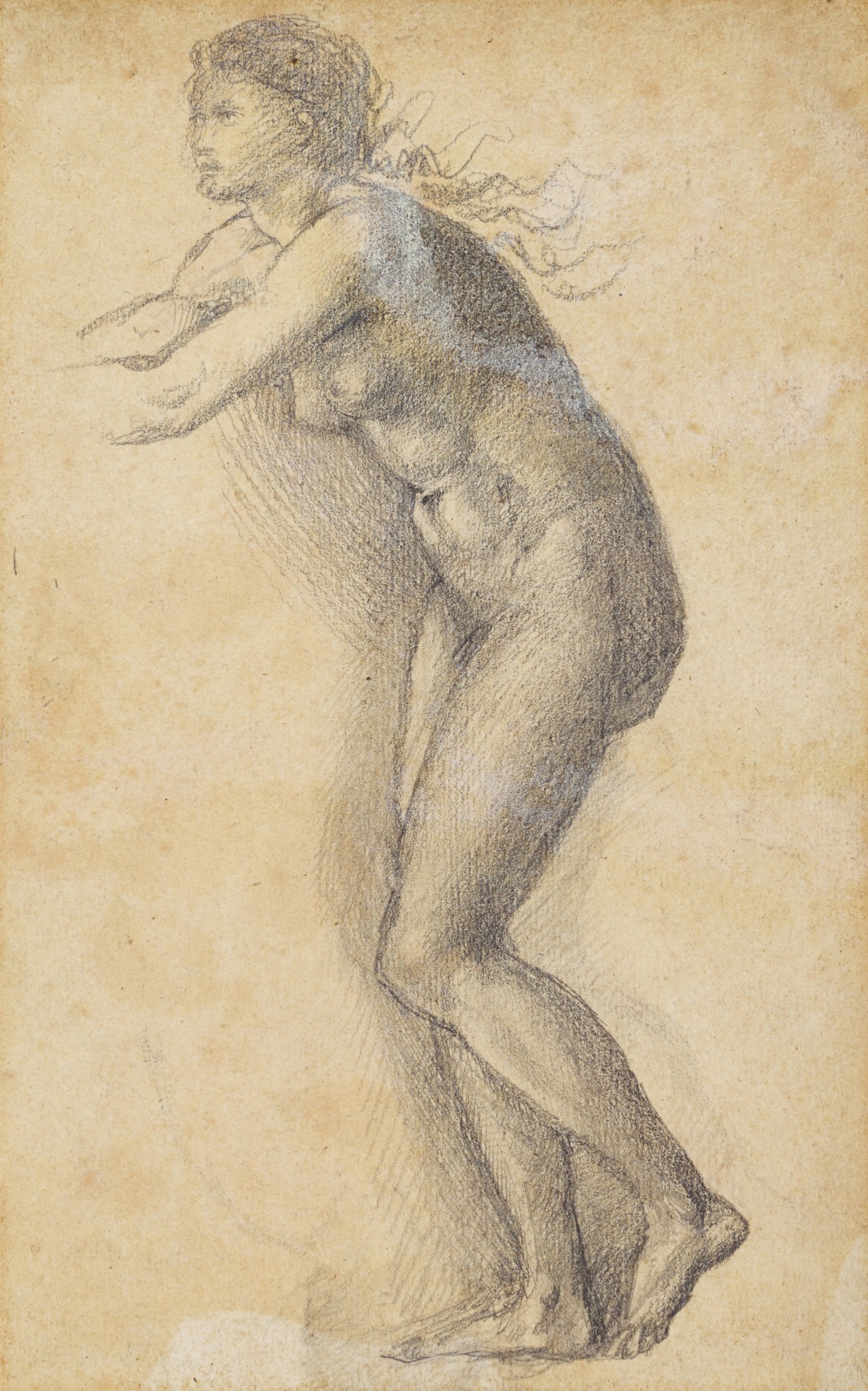 Sir Edward Coley Burne-Jones — Study of a female nude for Pygmalion and the Image - The Godhead Fires