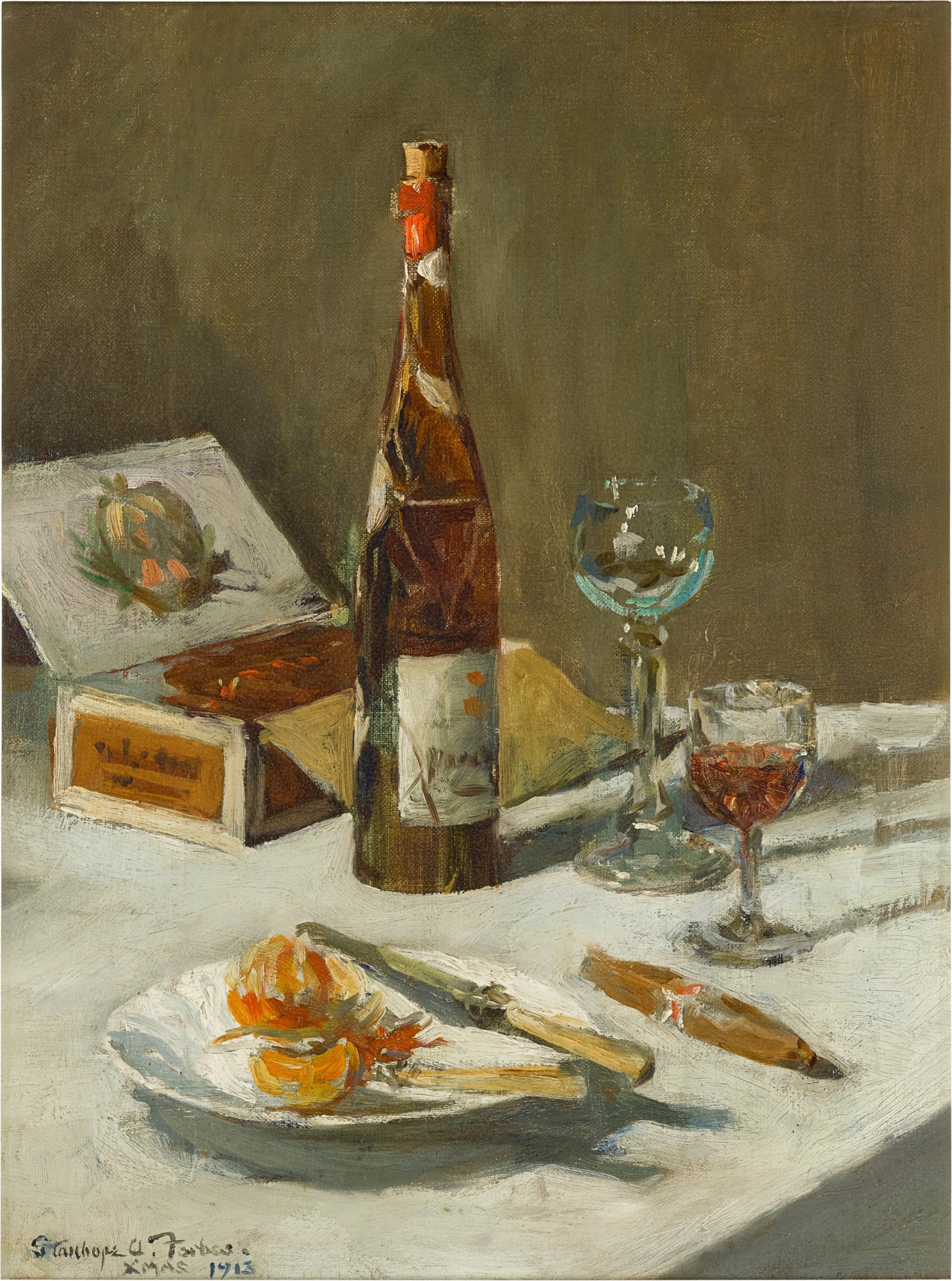 Stanhope Alexander Forbes — A Christmas Repast