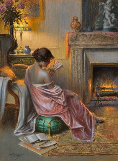 Femme à l'éventail