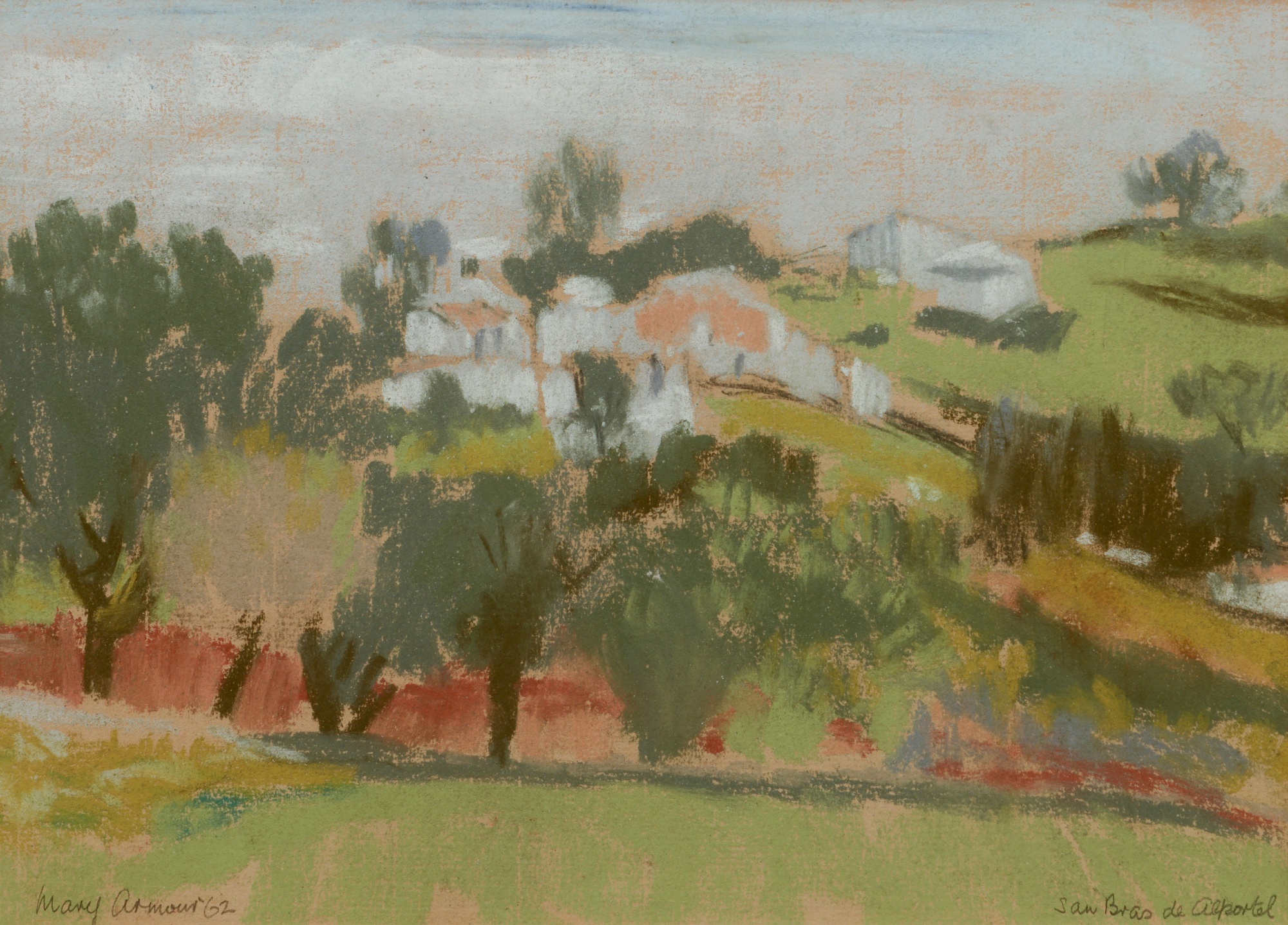 Mary Nicol Neill Armour — Houses at San Bras, Portugal