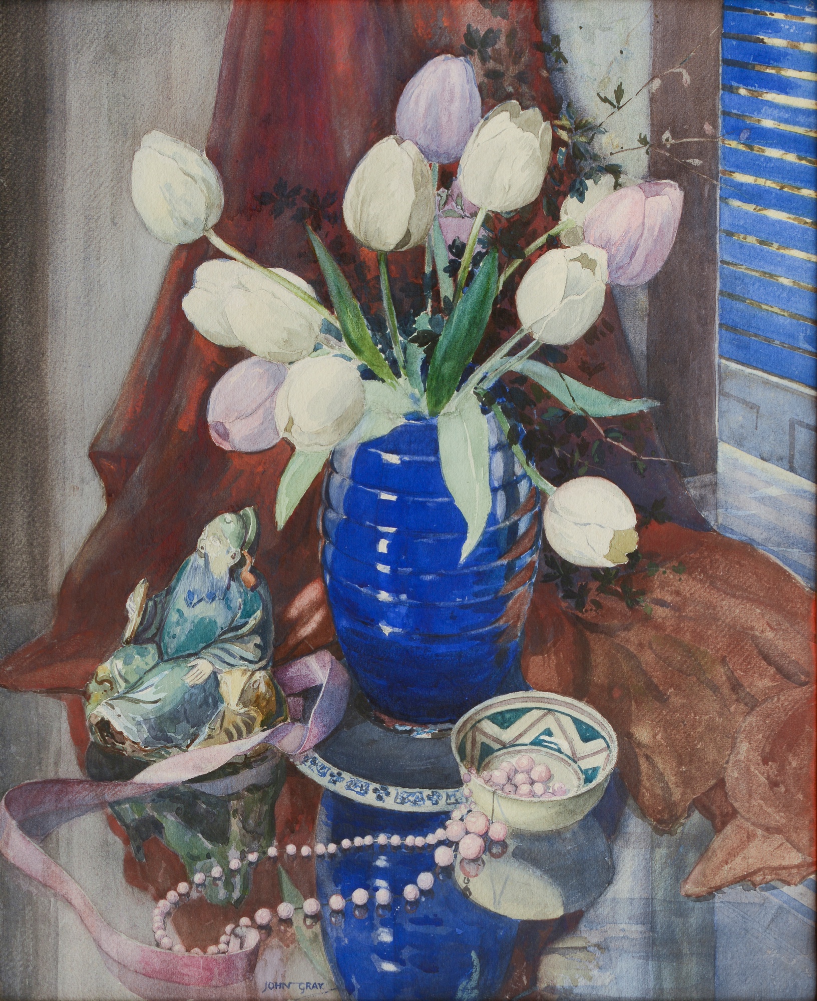 John Gray — Still Life of Tulips