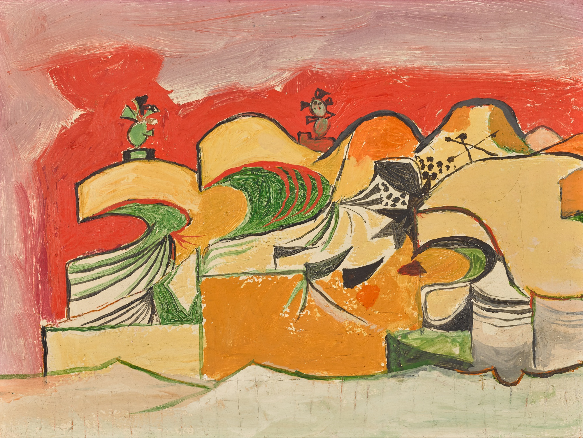 Graham Sutherland — Abstraction Under a Mauve Sky