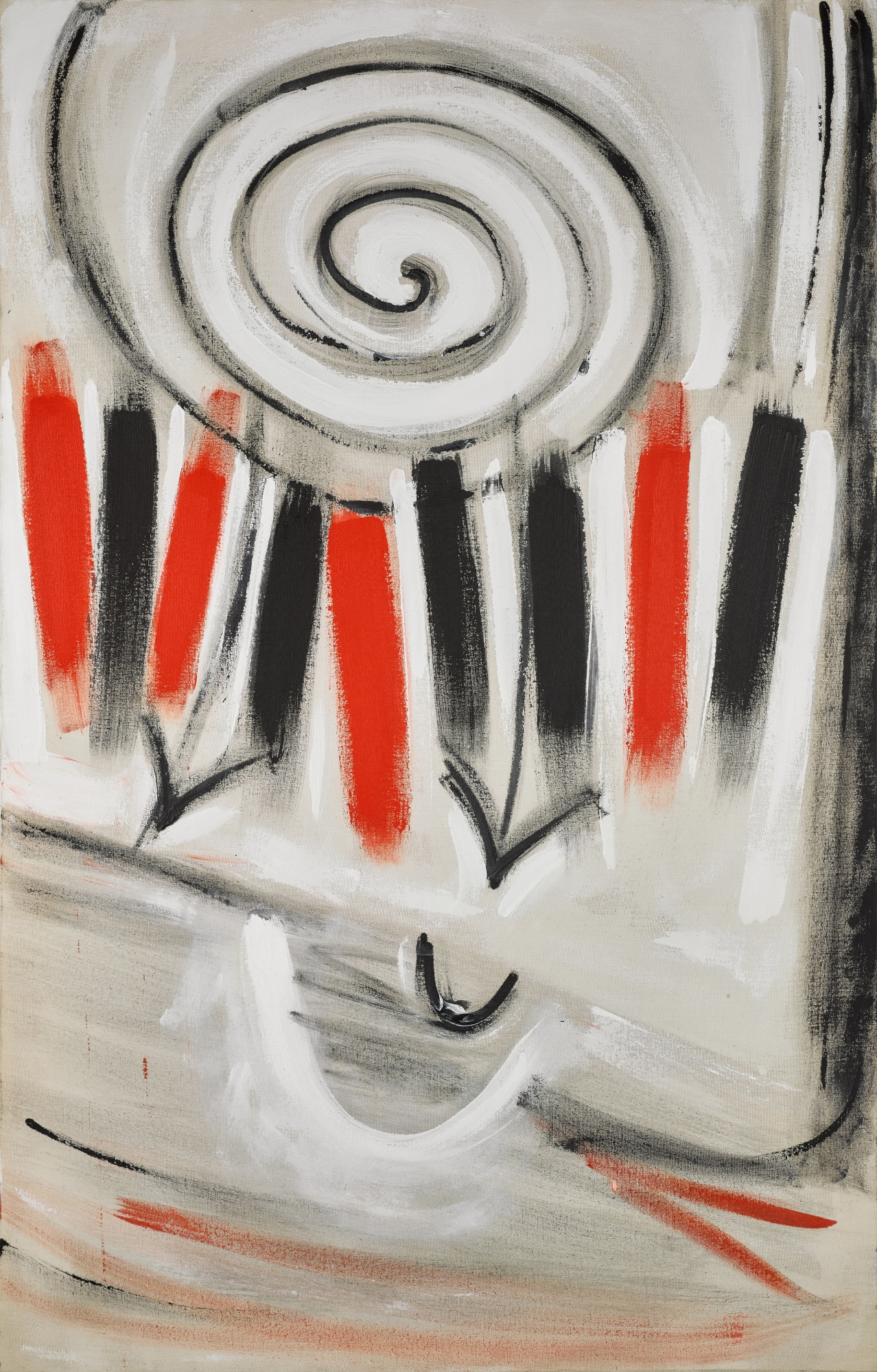 Three Chevrons & Spiral for Red, Black and White