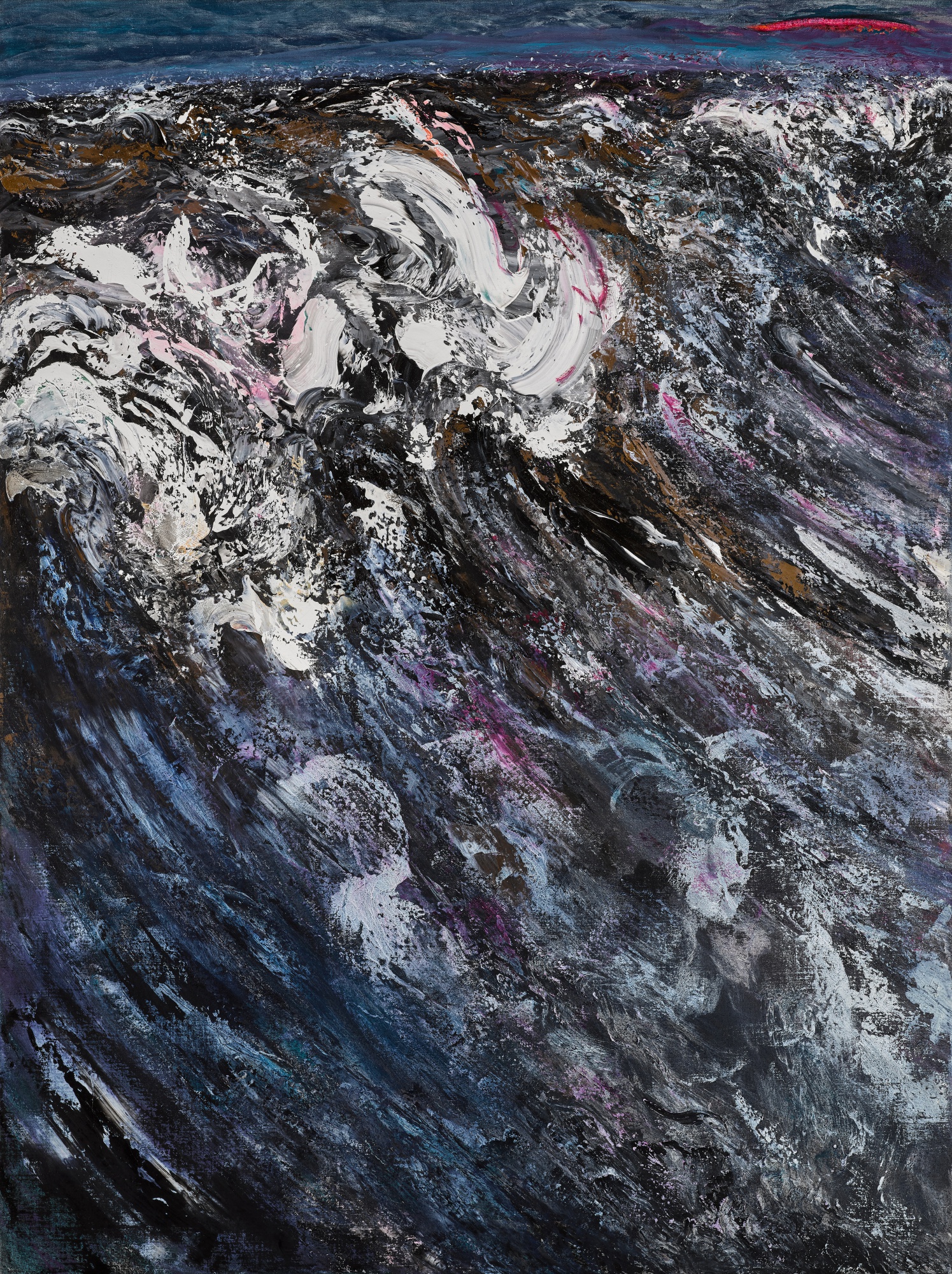 Maggi Hambling — Waves at Sunset