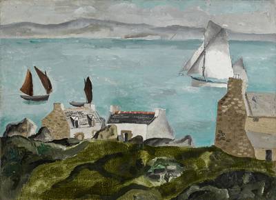 White Yacht off the Breton Coast