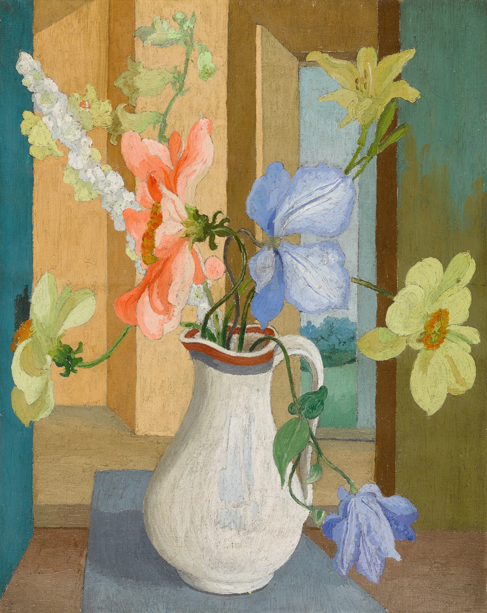 Sir Cedric Morris — Flowers in a Vase, September Diagram