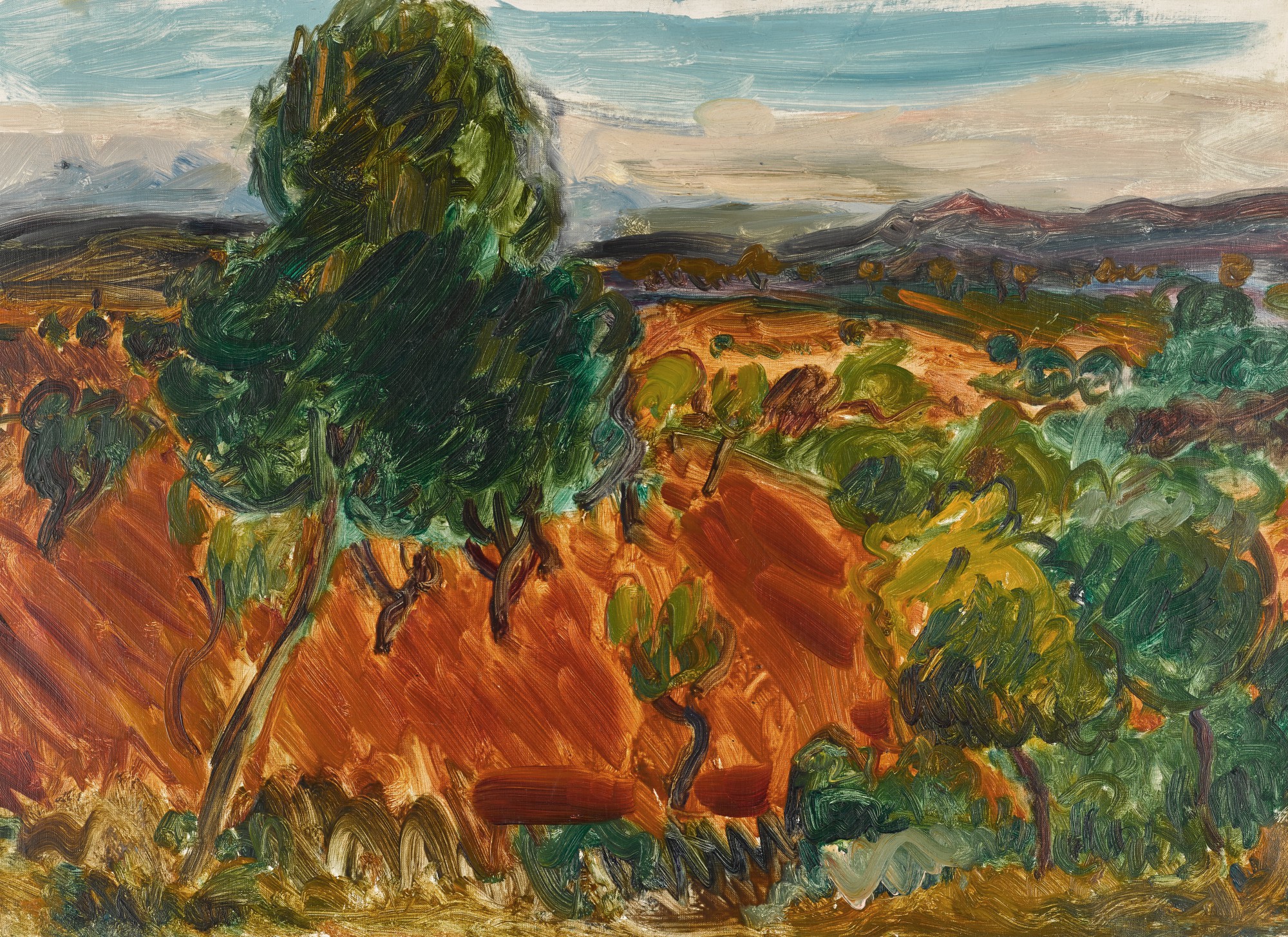 Sir Matthew Smith — Landscape near Aix