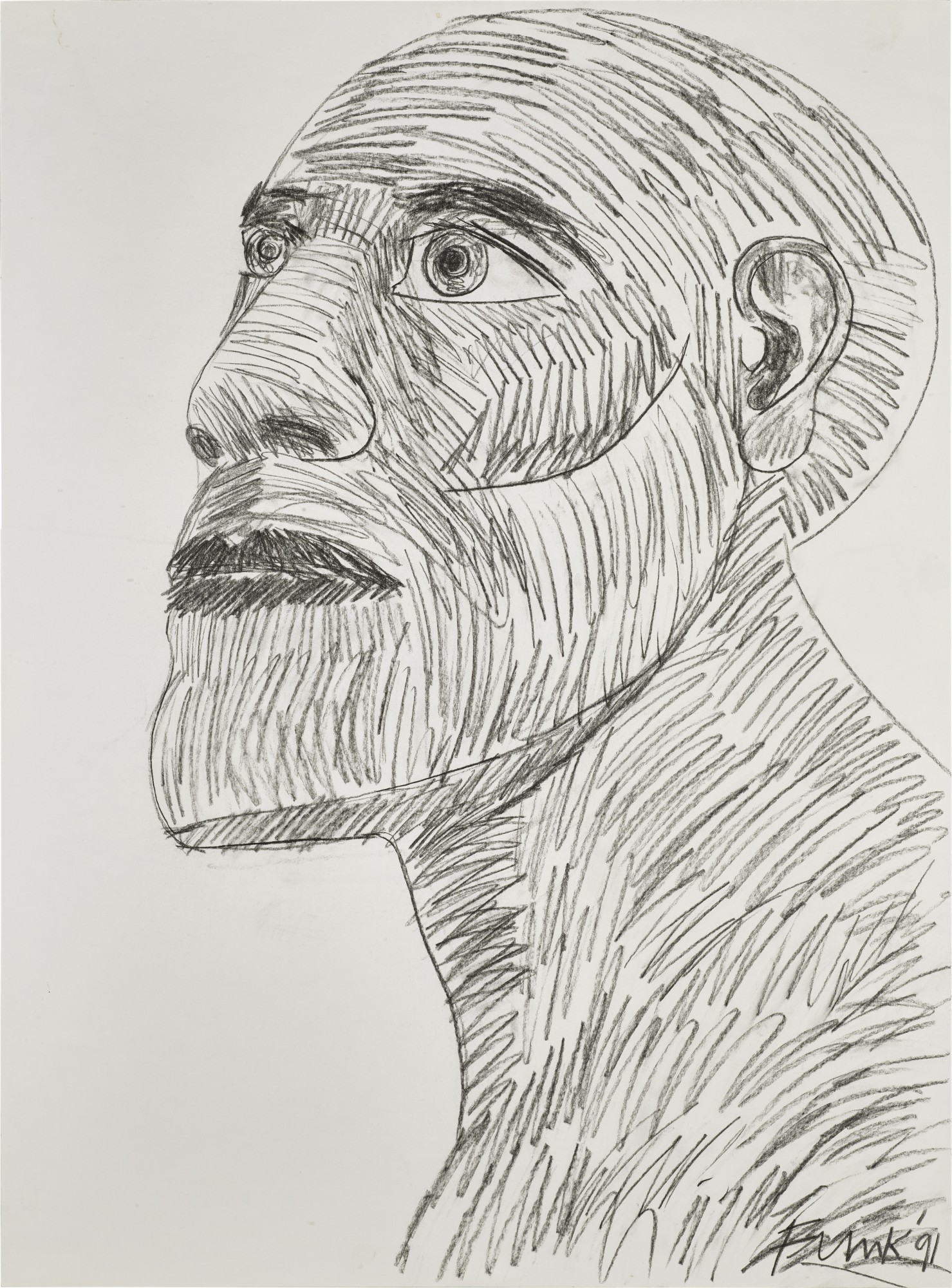 Head of a Man (Looking Left)