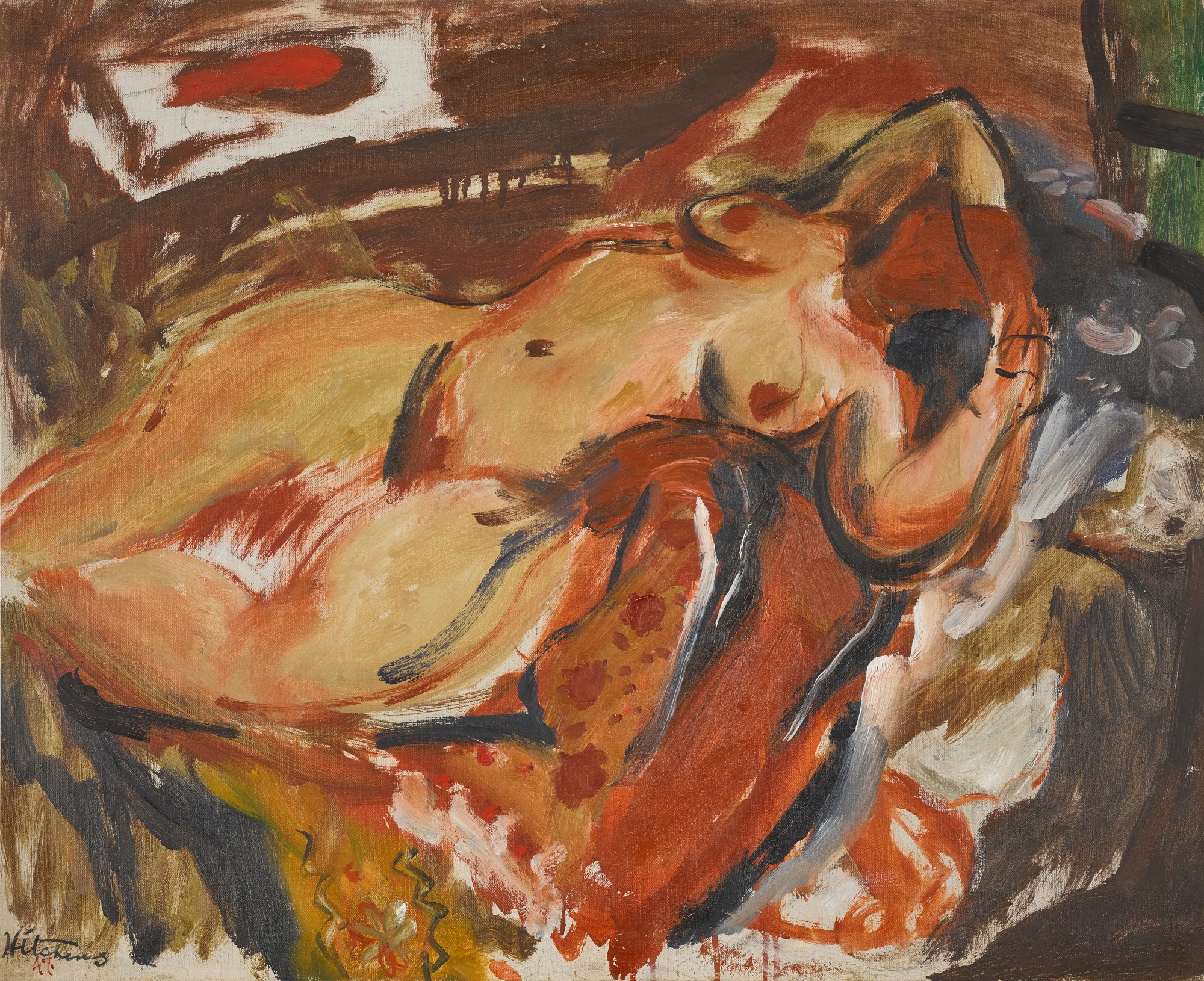 Ivon Hitchens — Reclining Figure
