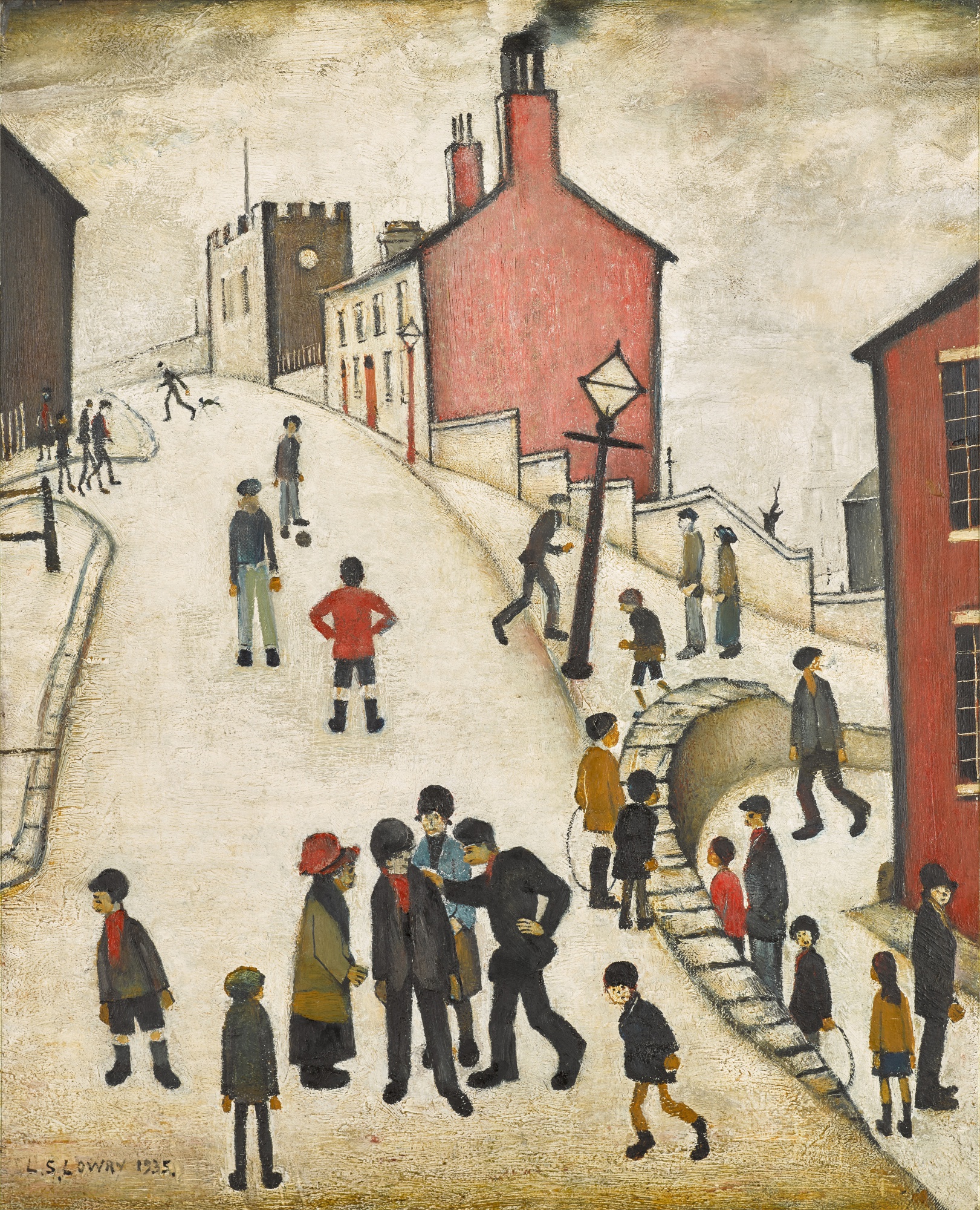 Laurence Stephen Lowry — Road Over the Hill