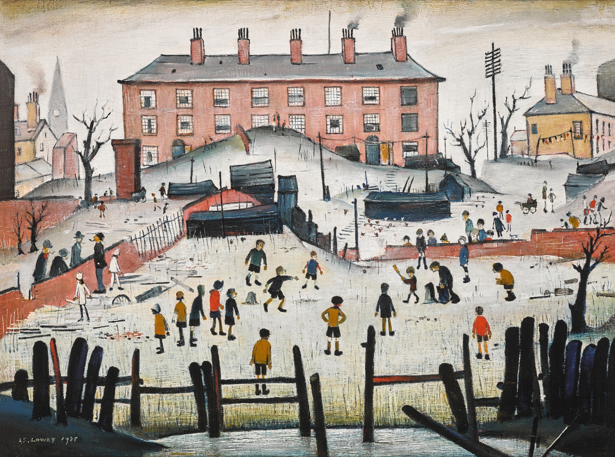 Laurence Stephen Lowry — A Cricket Match