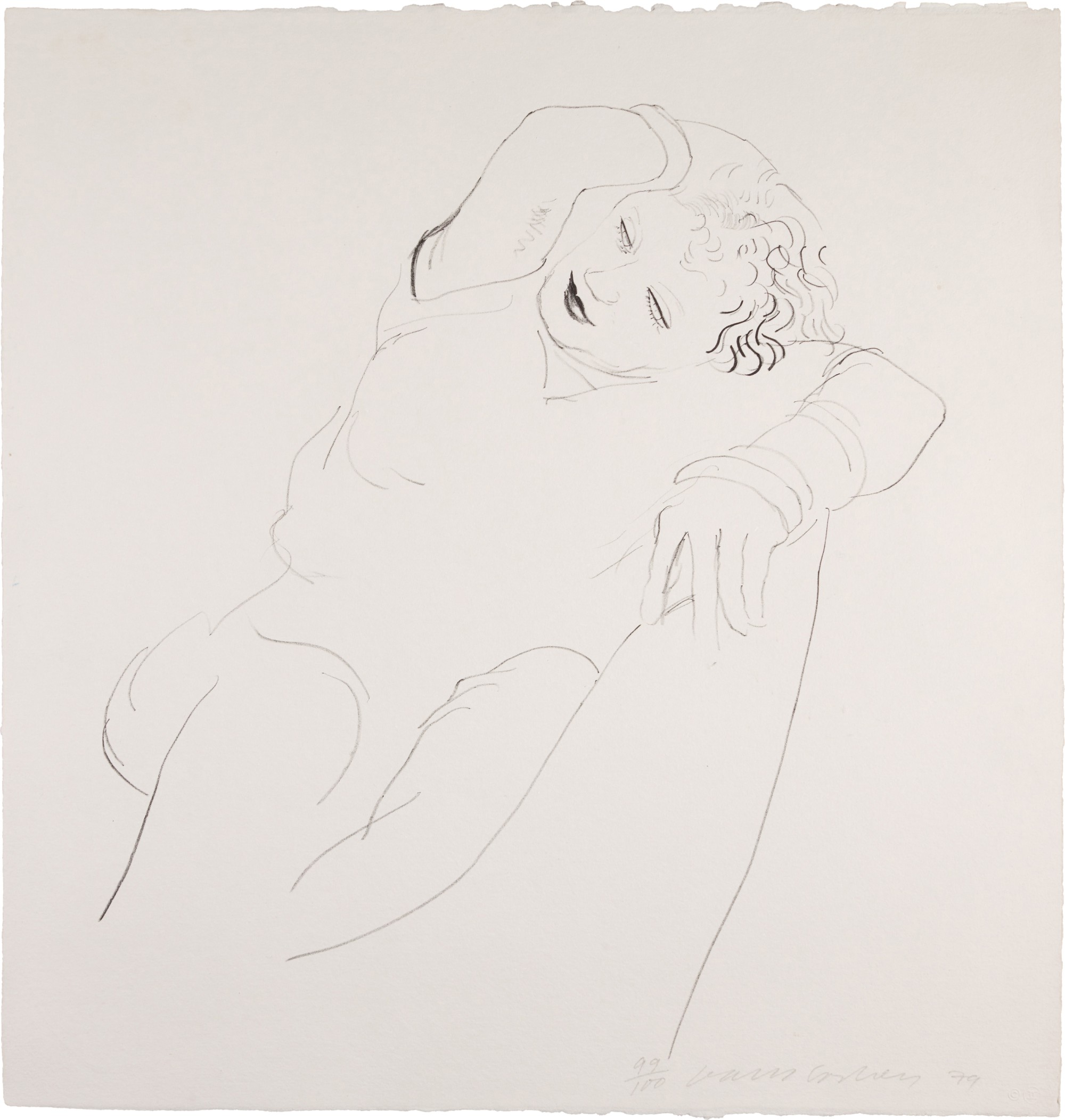 David Hockney — Celia Reclining (Museum of Contemporary Art Tokyo 225)