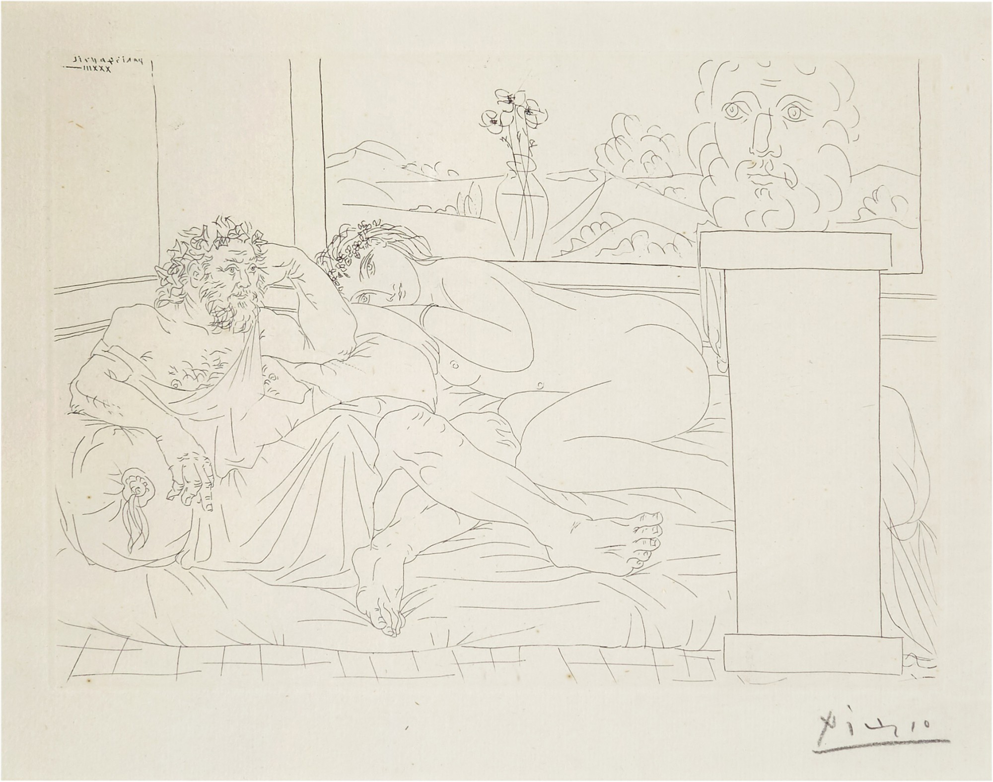 Pablo Picasso — Le Repos du Sculpteur, IV (B. 174; Ba. 327)