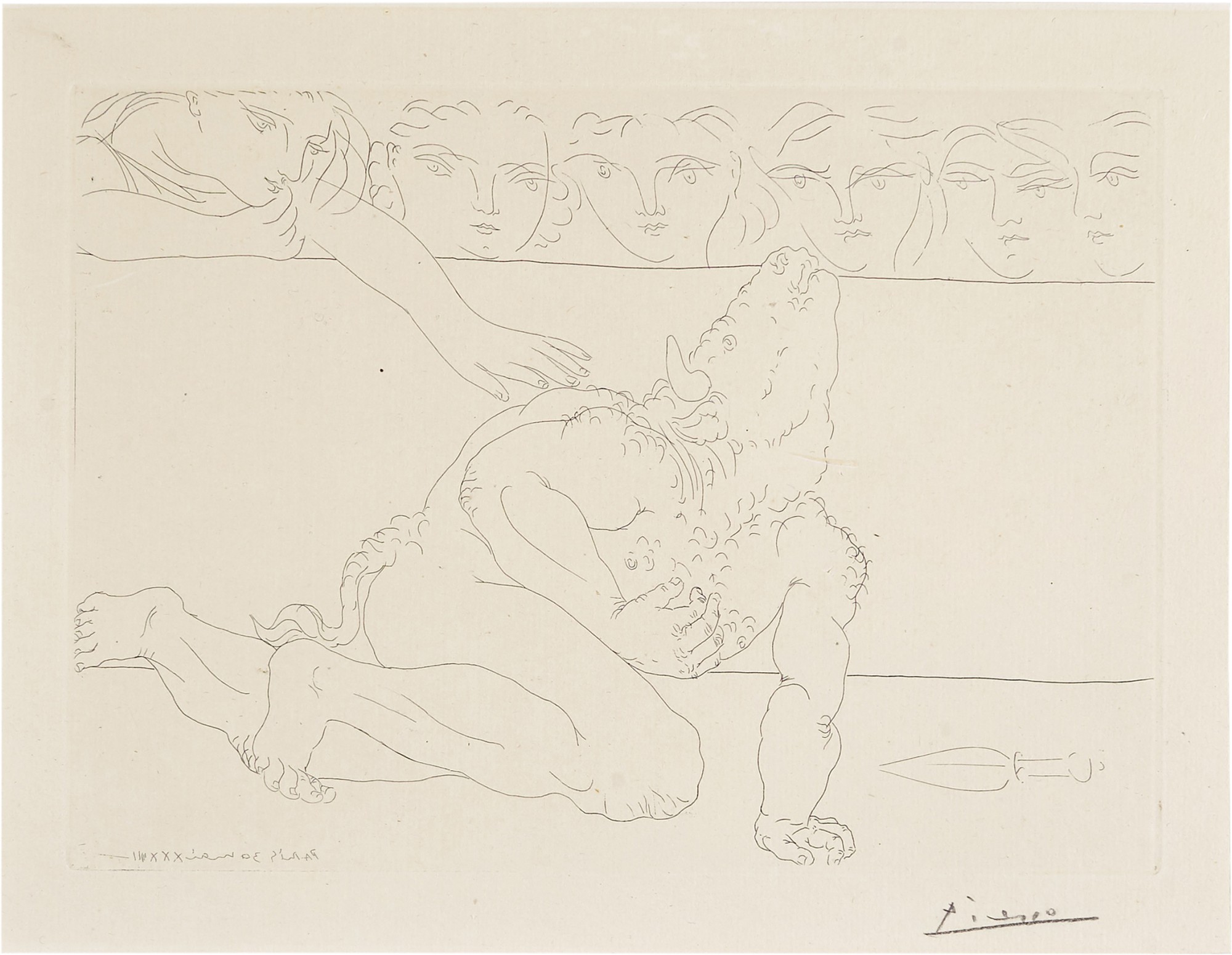 Pablo Picasso — Minotaure Mourant (B. 198; Ba. 366)
