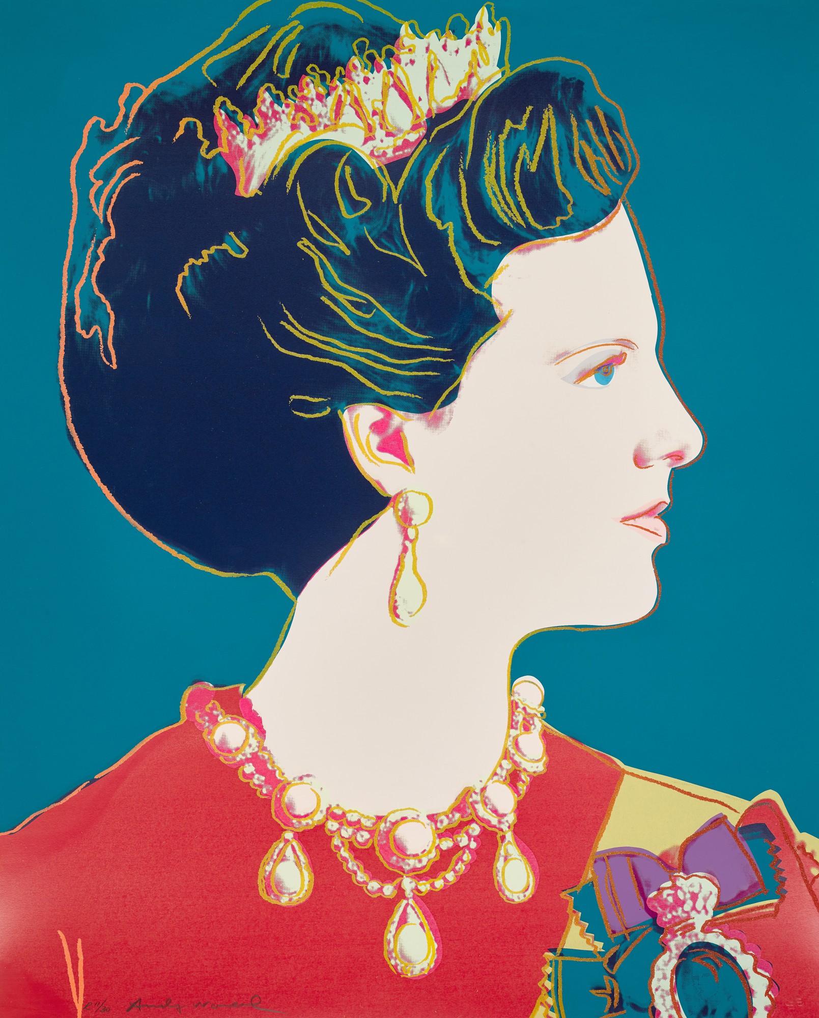 Andy Warhol — Queen Margrethe II of Denmark (F. & S. II.343A)
