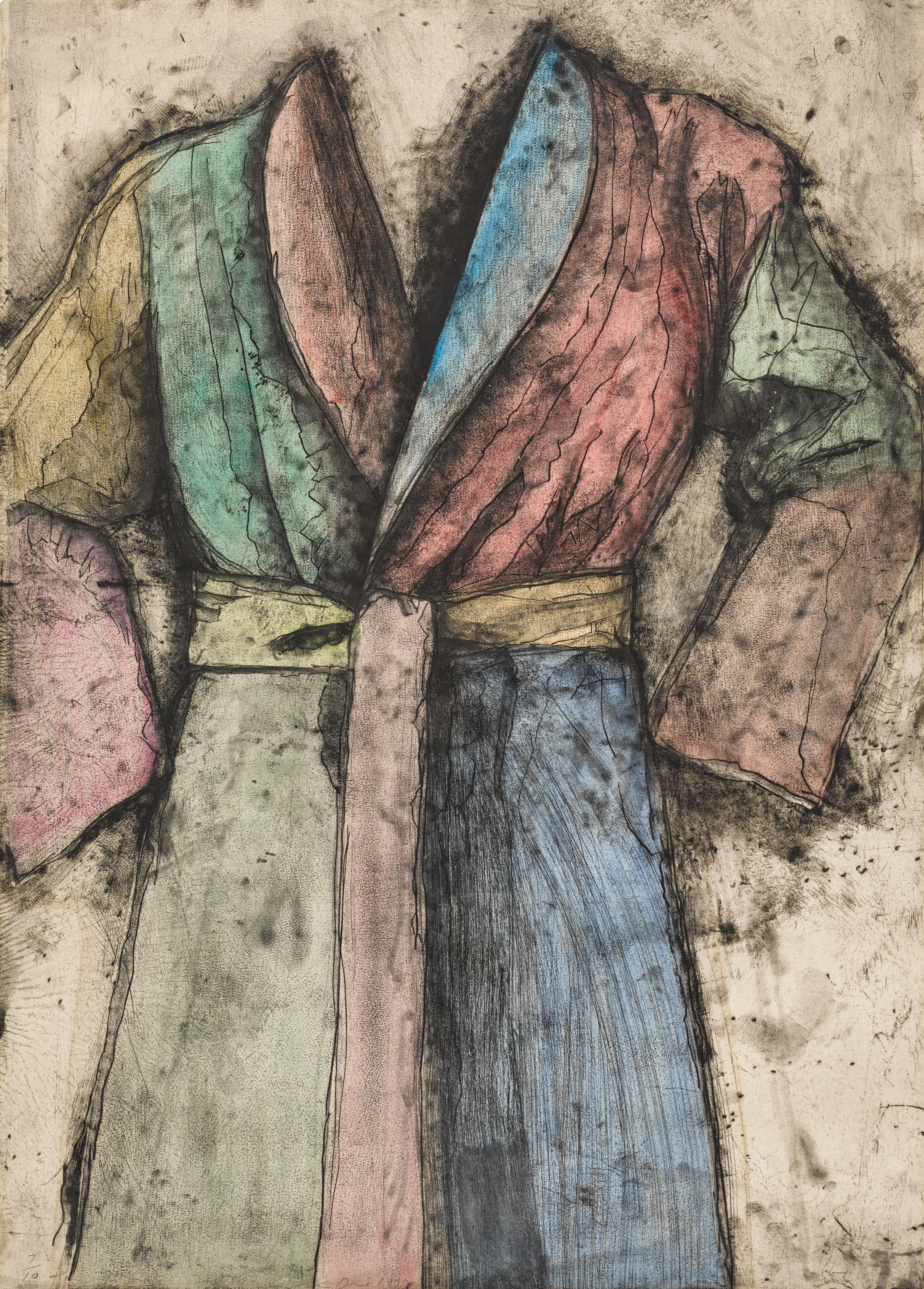 Jim Dine — Multi Colored Robe (D'Oench & Feinberg 5)