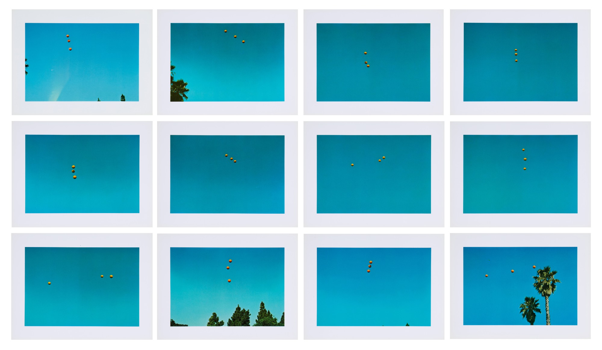 Throwing Three Balls in the Air to Get a Straight Line (Best of Thirty-Six Attempts)