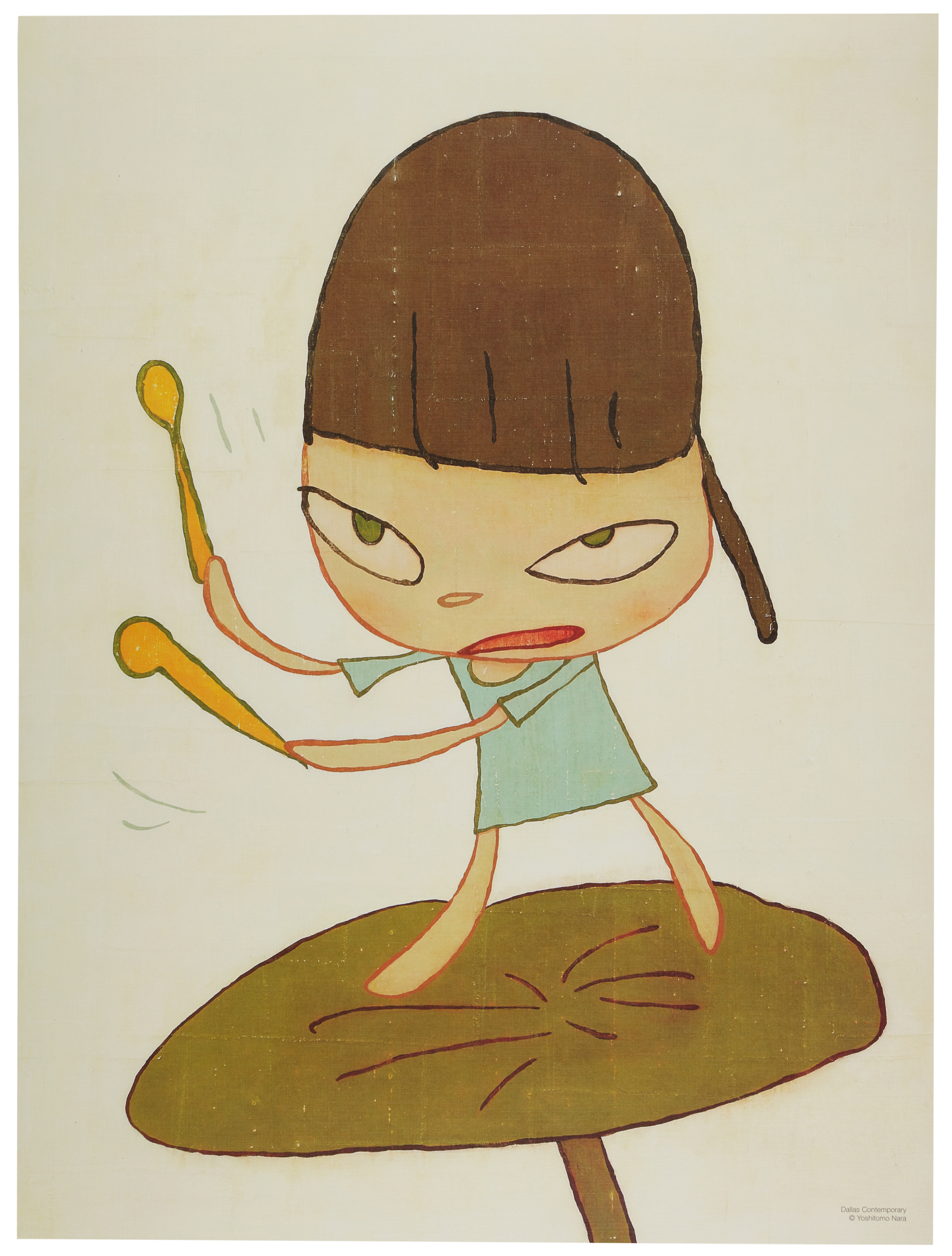 Yoshimoto Nara — Marching on a Butterbur Leaf