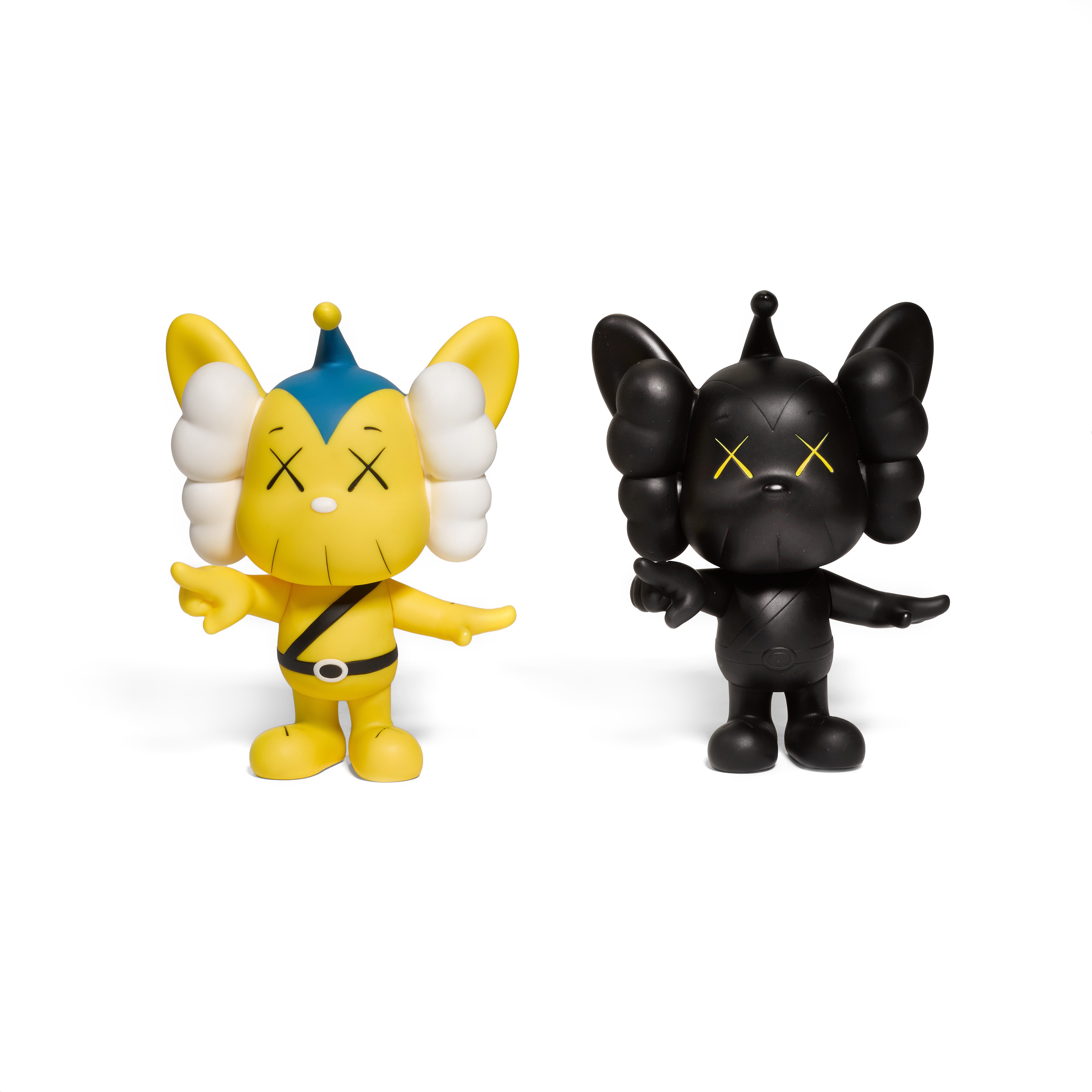 KAWS — JPP (Black); and JPP (Yellow) (Two Works)