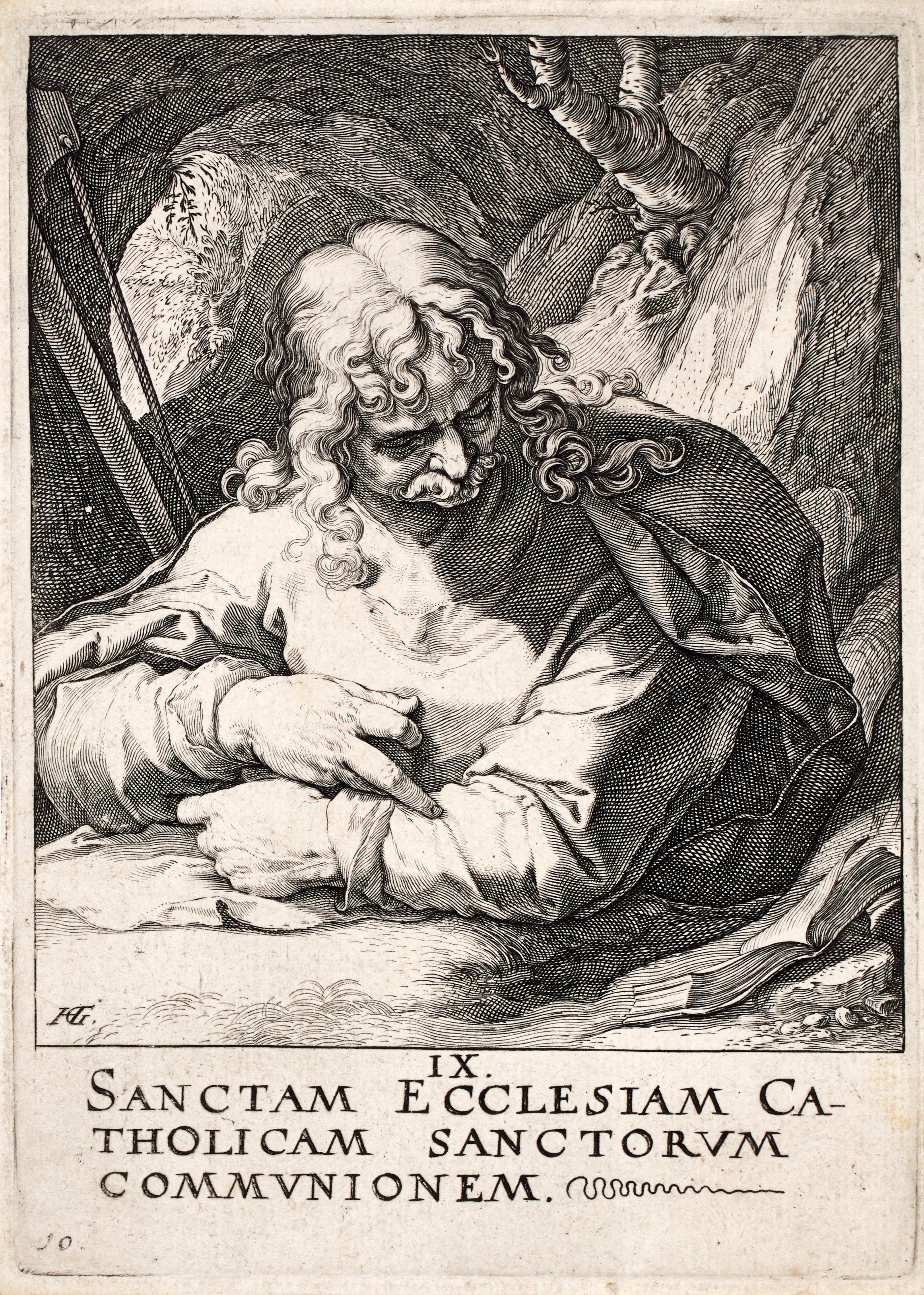 Hendrick Goltzius — Christ, the Apostles and St. Paul with the Creed: Seven Plates (B. 47-53; Holl. 38-44, S. 270-272; 274-277) 