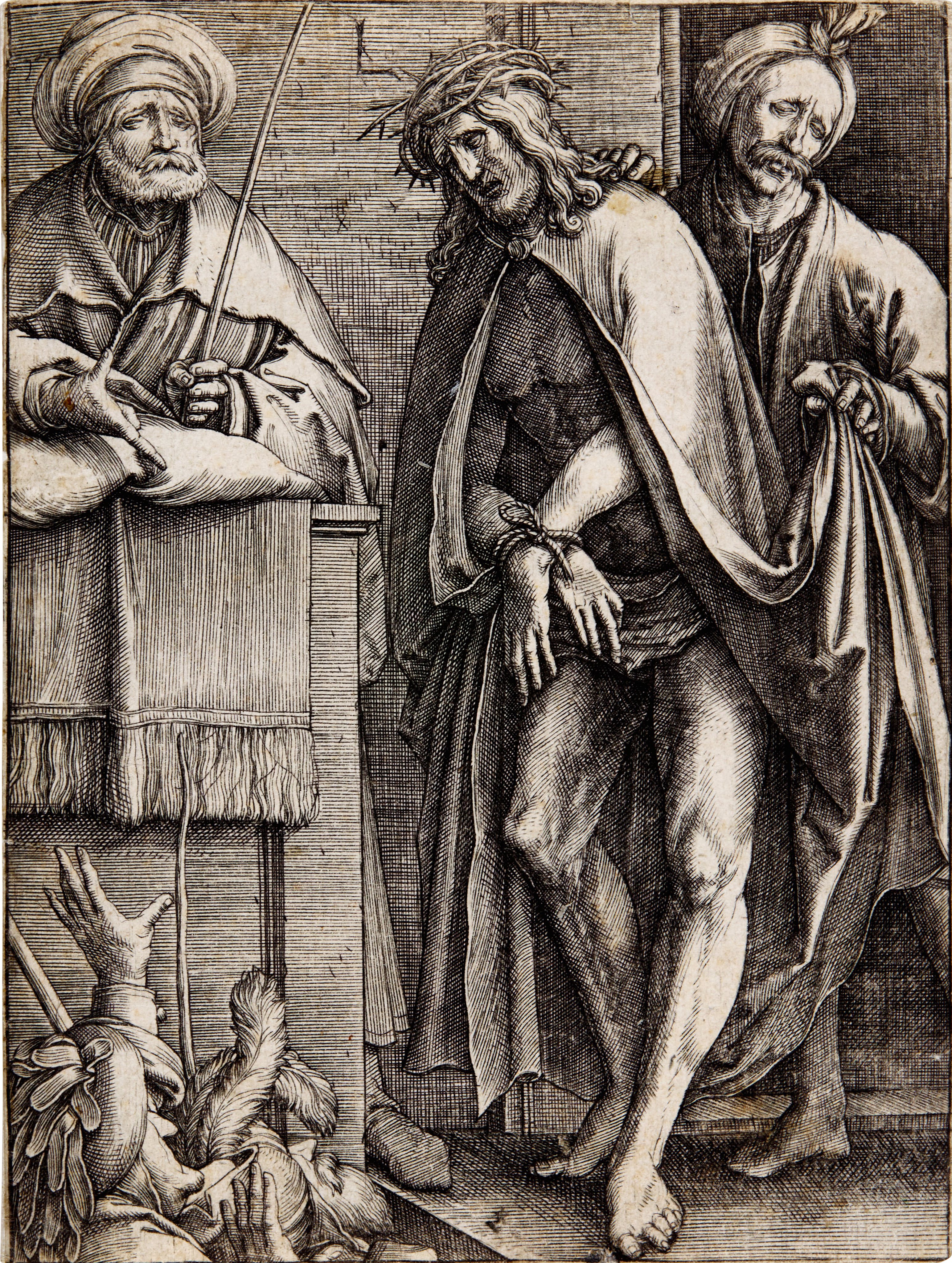Lucas van Leyden — Ecce Homo; and The Fall of Man (Two Works) (New Hollstein 70a/c, 143Ia/III)